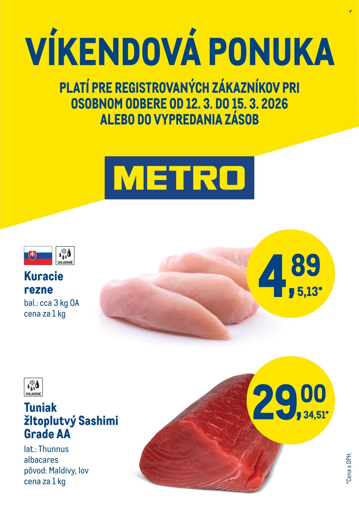 METRO leták - Víkendová ponuka (2026-03-12 - 2026-03-15) | 1