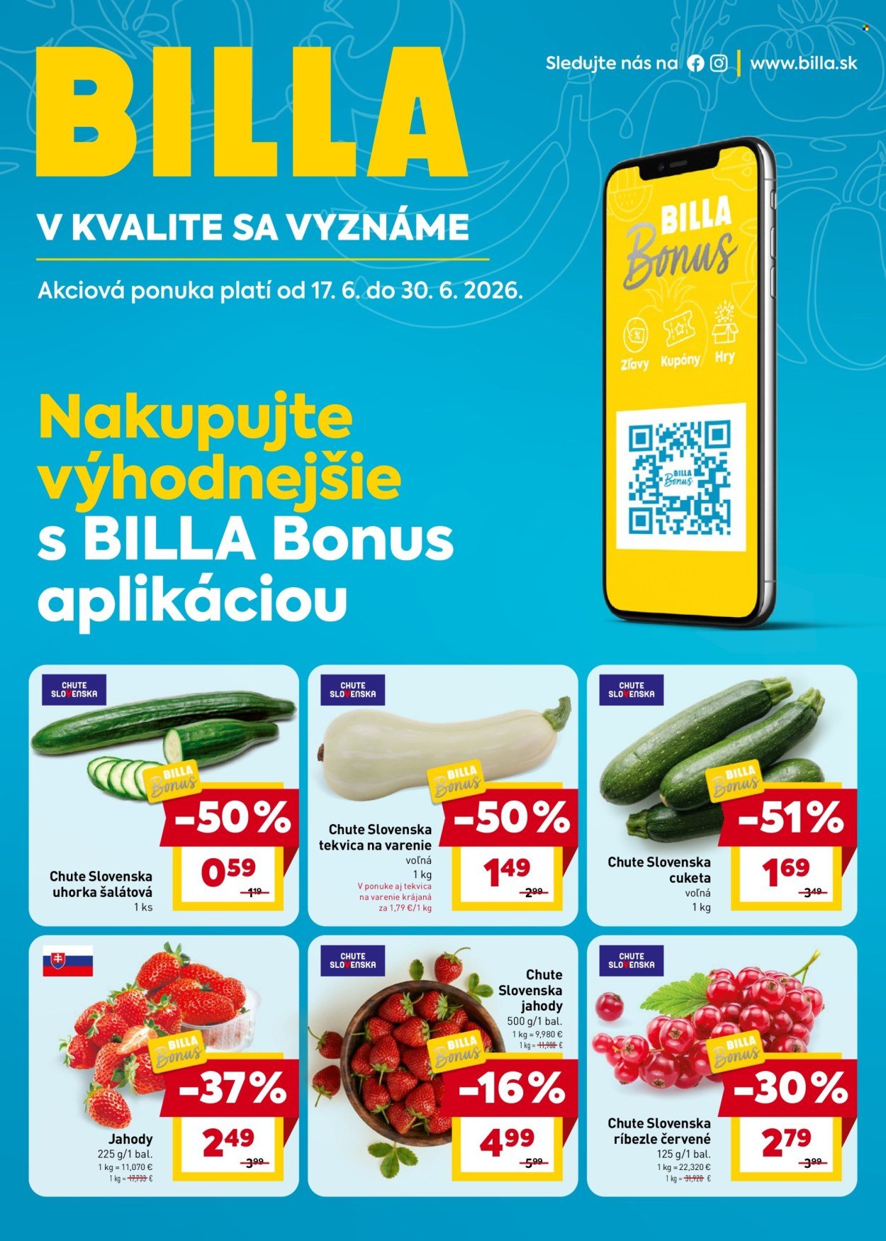 BILLA leták - Bonus leták