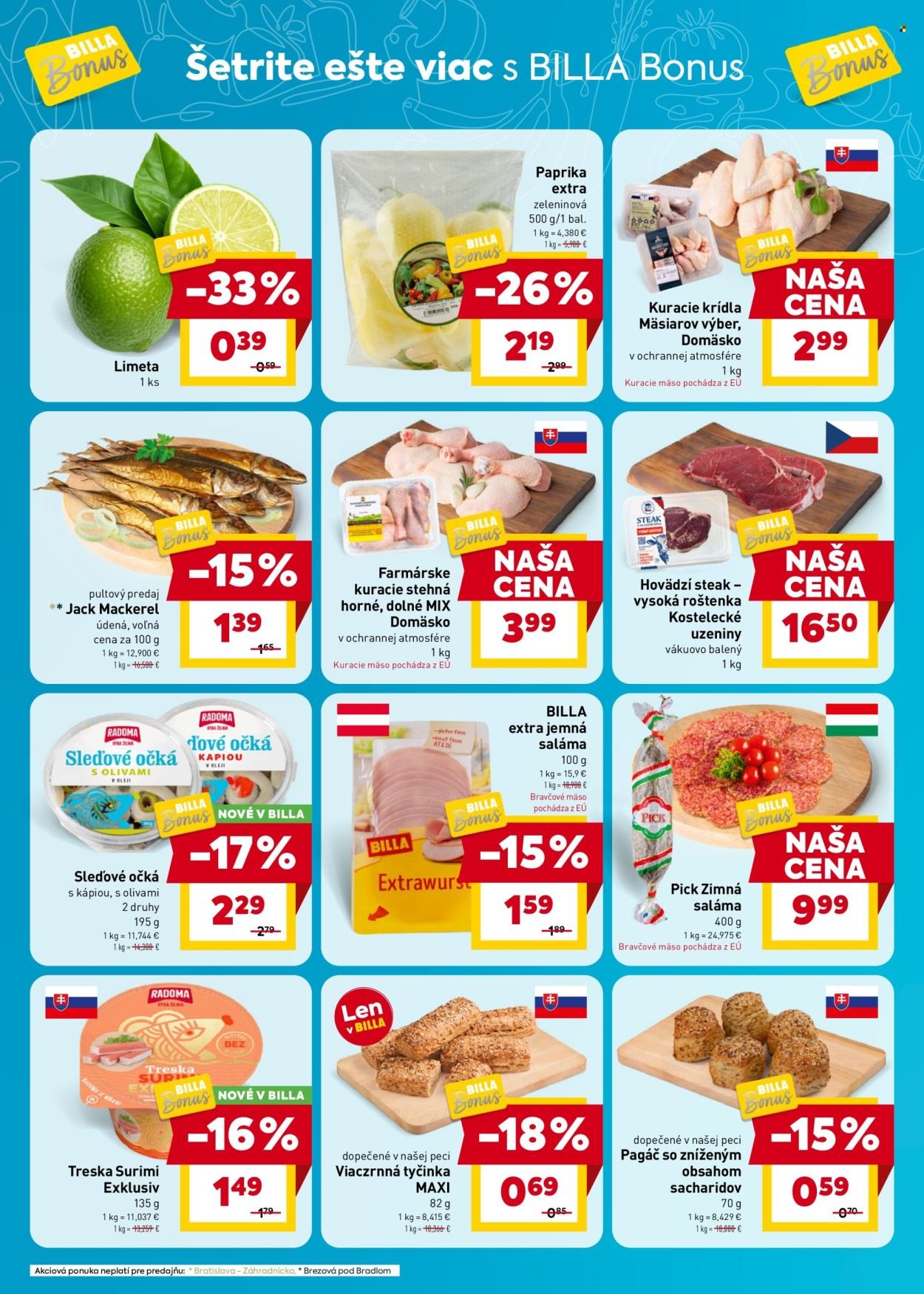 BILLA leták - Bonus leták
