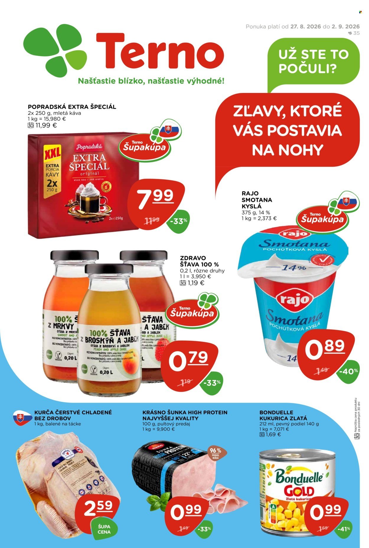 TERNO leták - Od štvrtka 27.8.2026