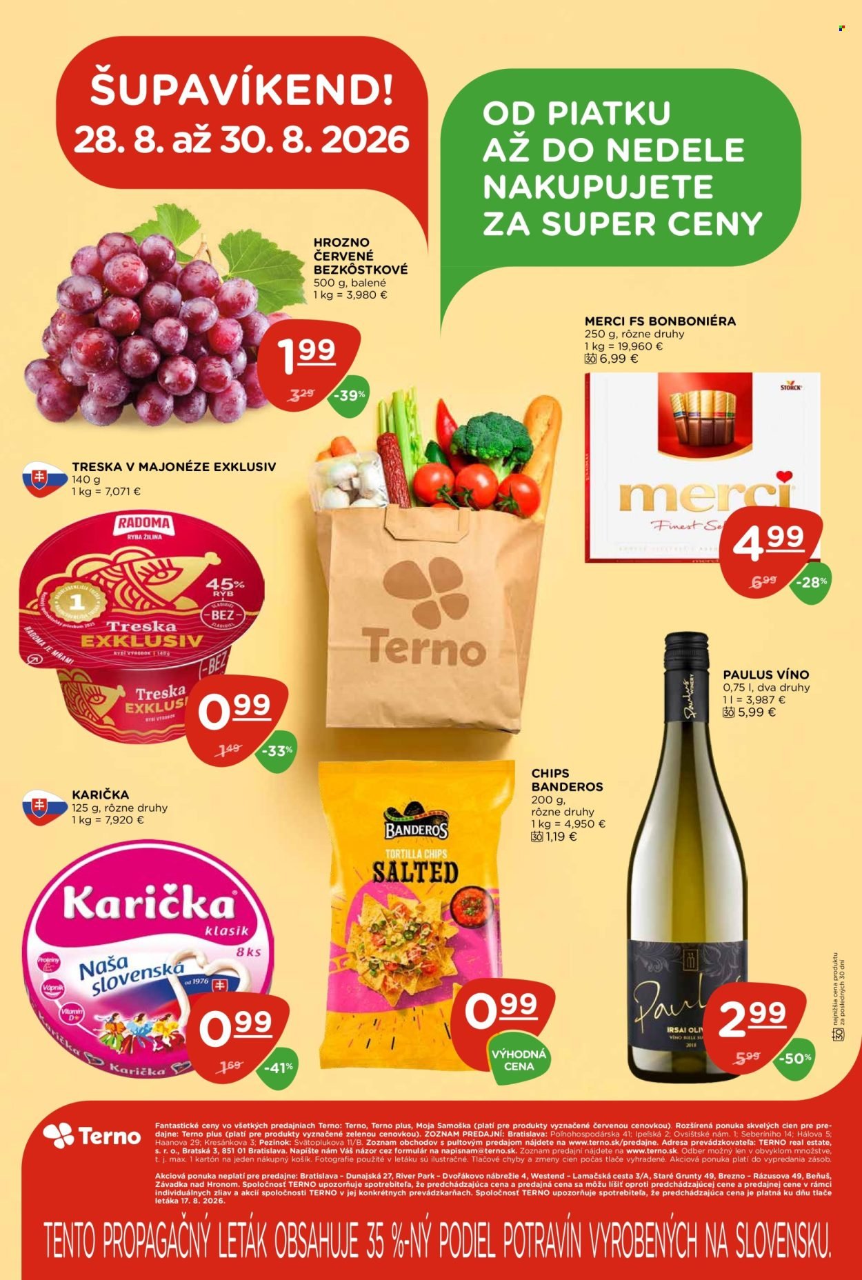 TERNO leták - Od štvrtka 27.8.2026