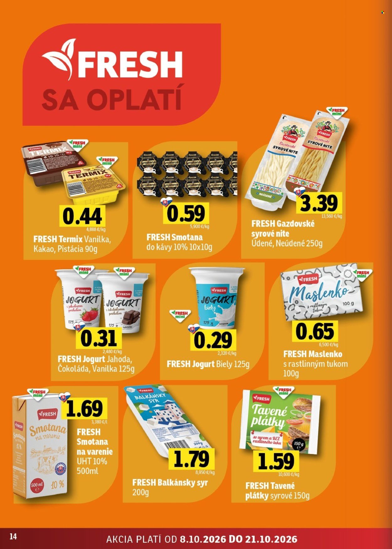 FRESH leták - Stredné a západné Slovensko