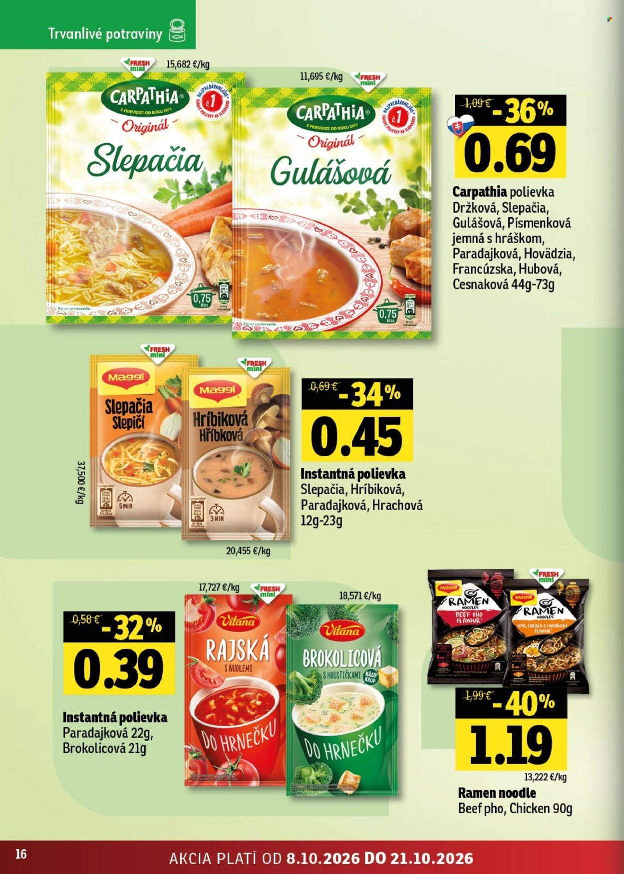 FRESH leták - Stredné a západné Slovensko
