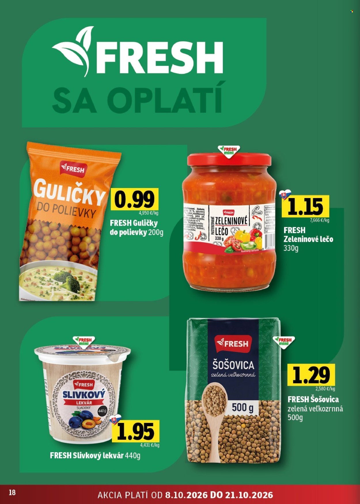 FRESH leták - Stredné a západné Slovensko