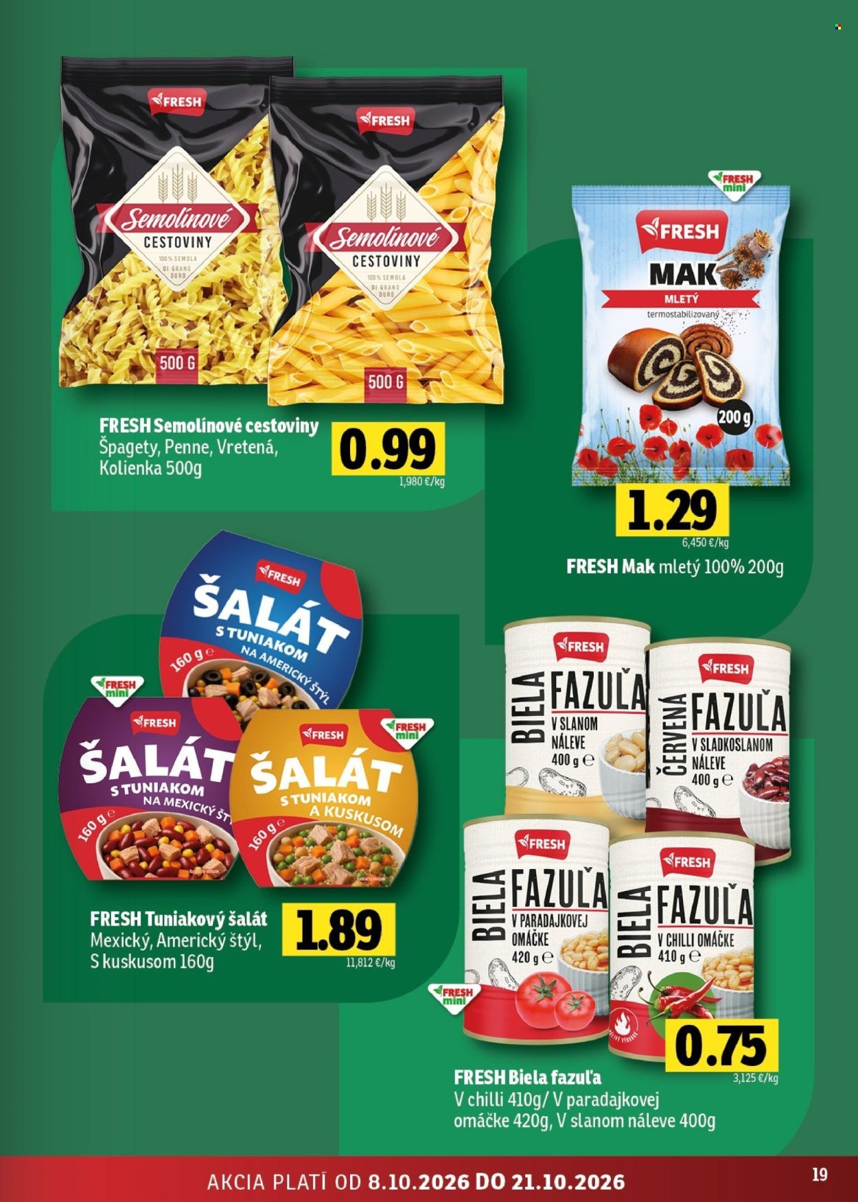 FRESH leták - Stredné a západné Slovensko