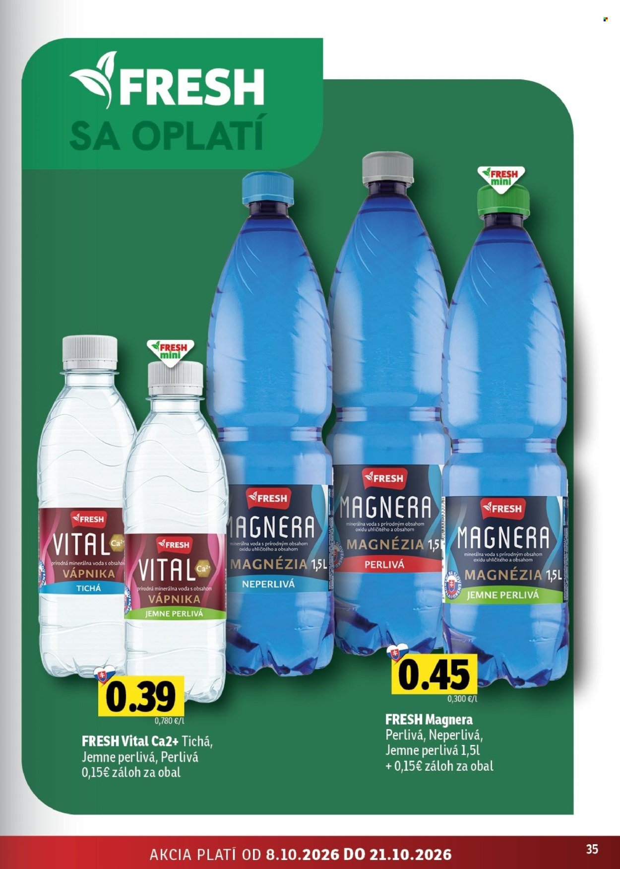 FRESH leták - Stredné a západné Slovensko