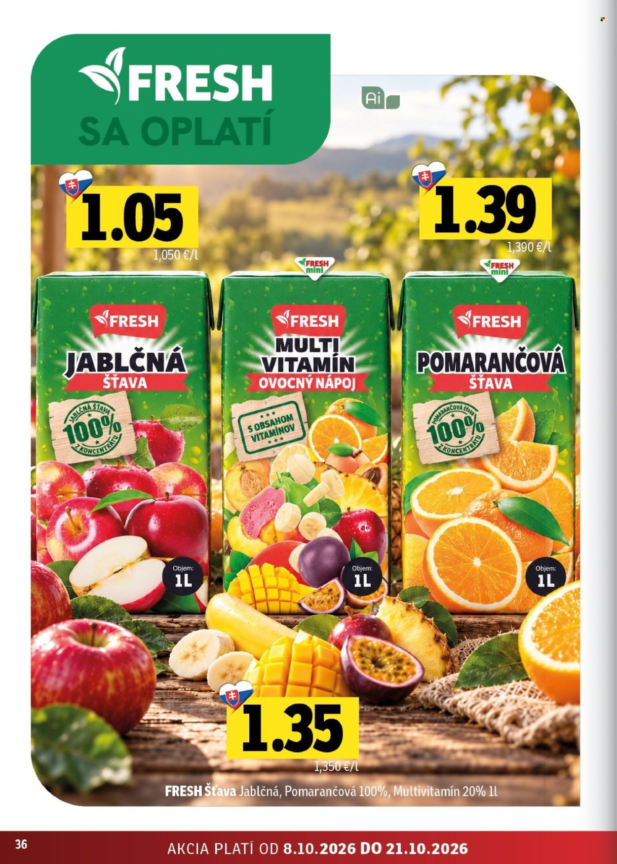 FRESH leták - Stredné a západné Slovensko