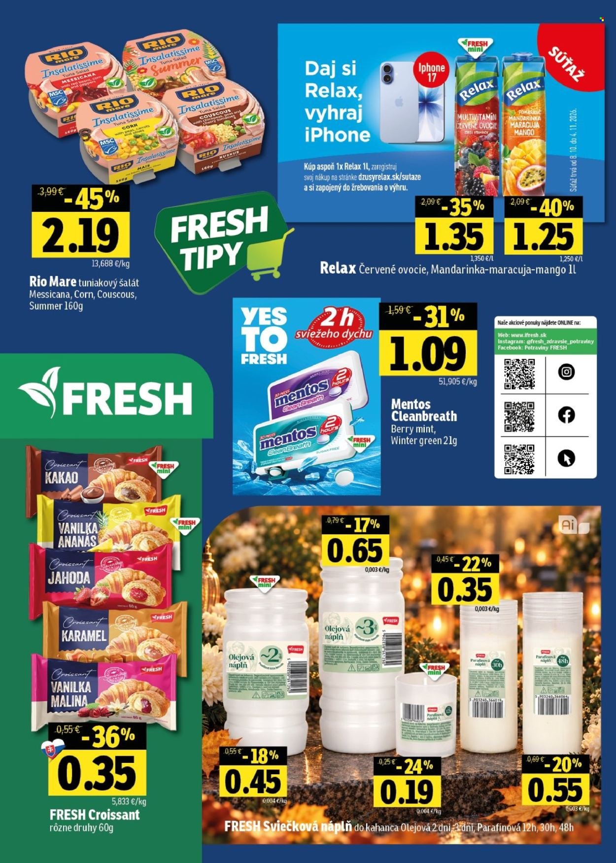 FRESH leták - Stredné a západné Slovensko