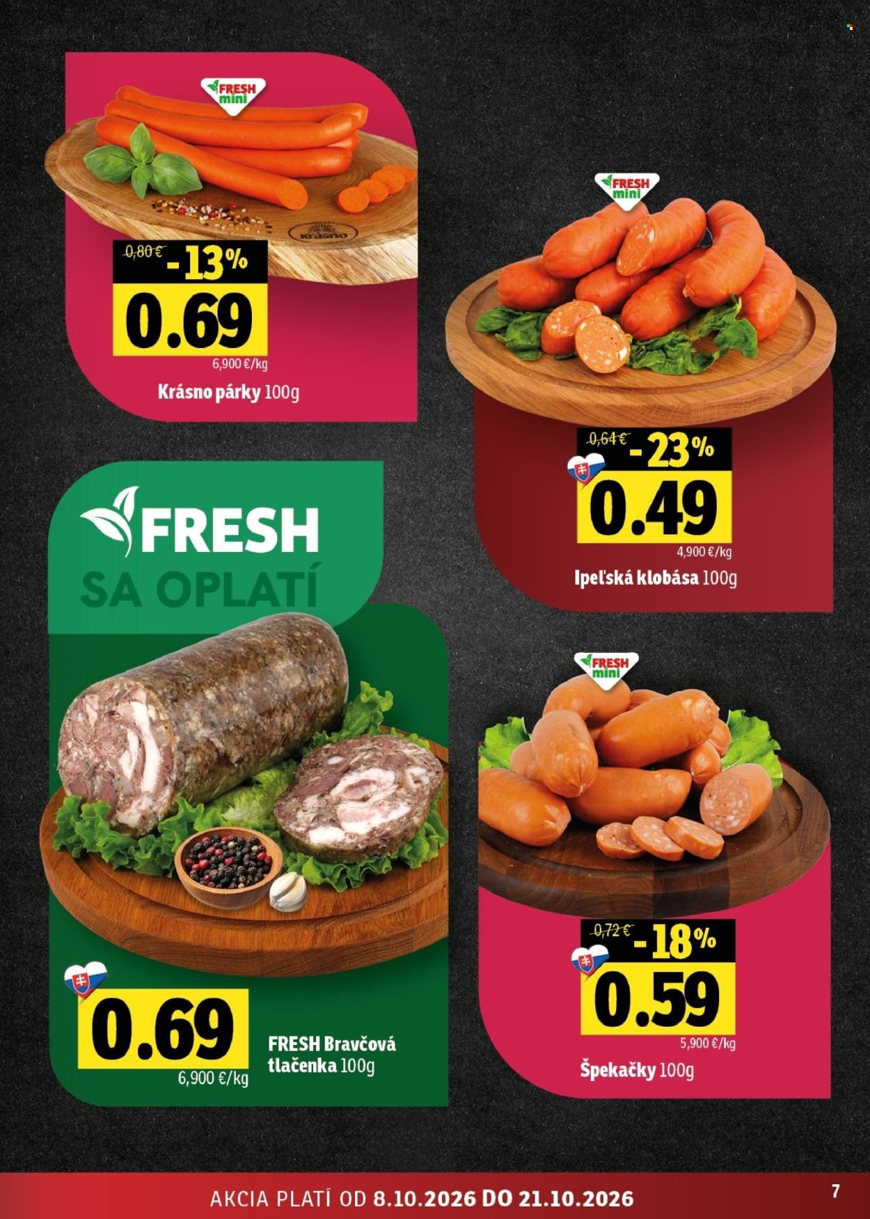FRESH leták - Stredné a západné Slovensko
