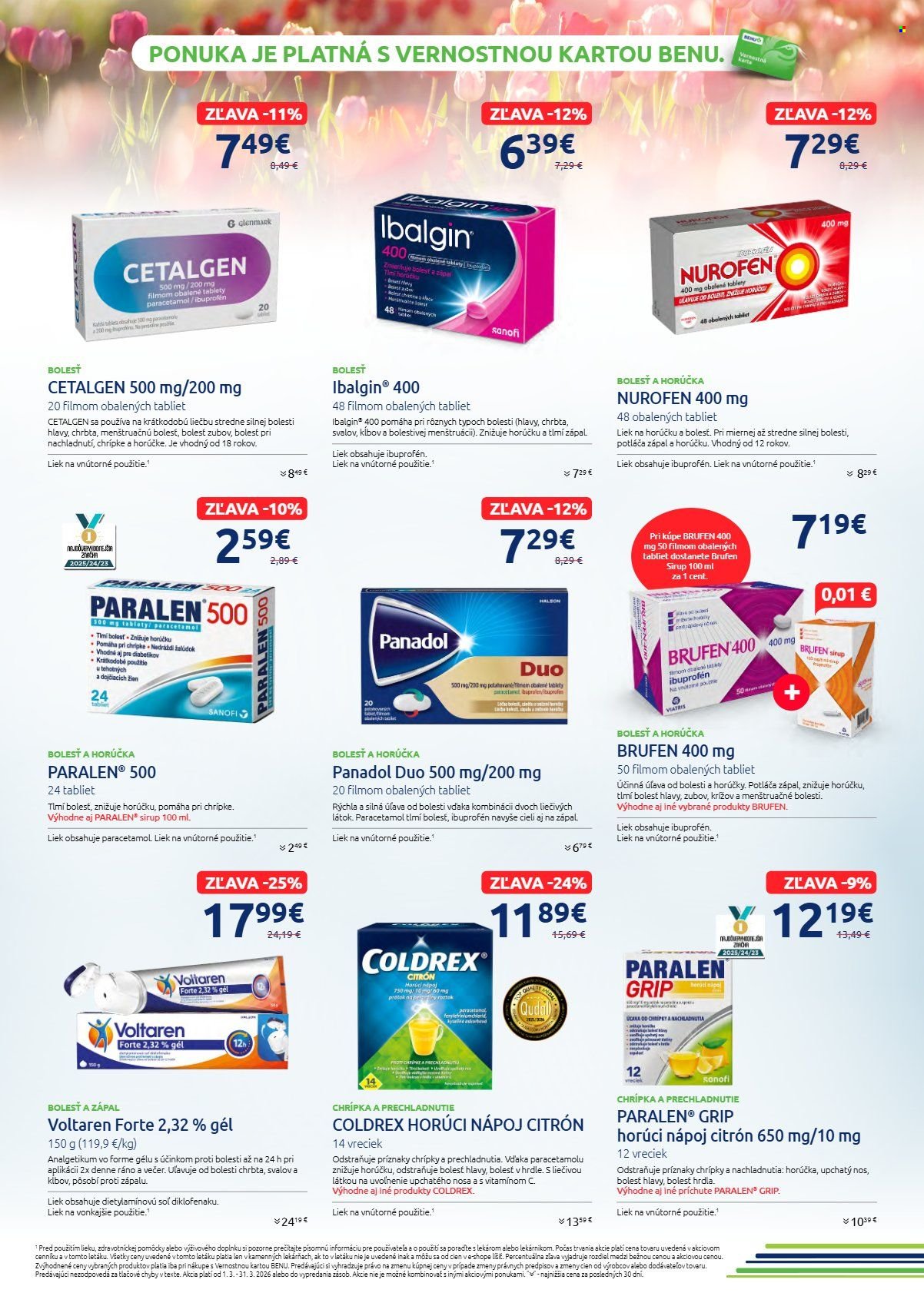 BENU LEKÁREŇ leták - Od nedele 1.3.2026 (2026-03-01 - 2026-03-31) | 2