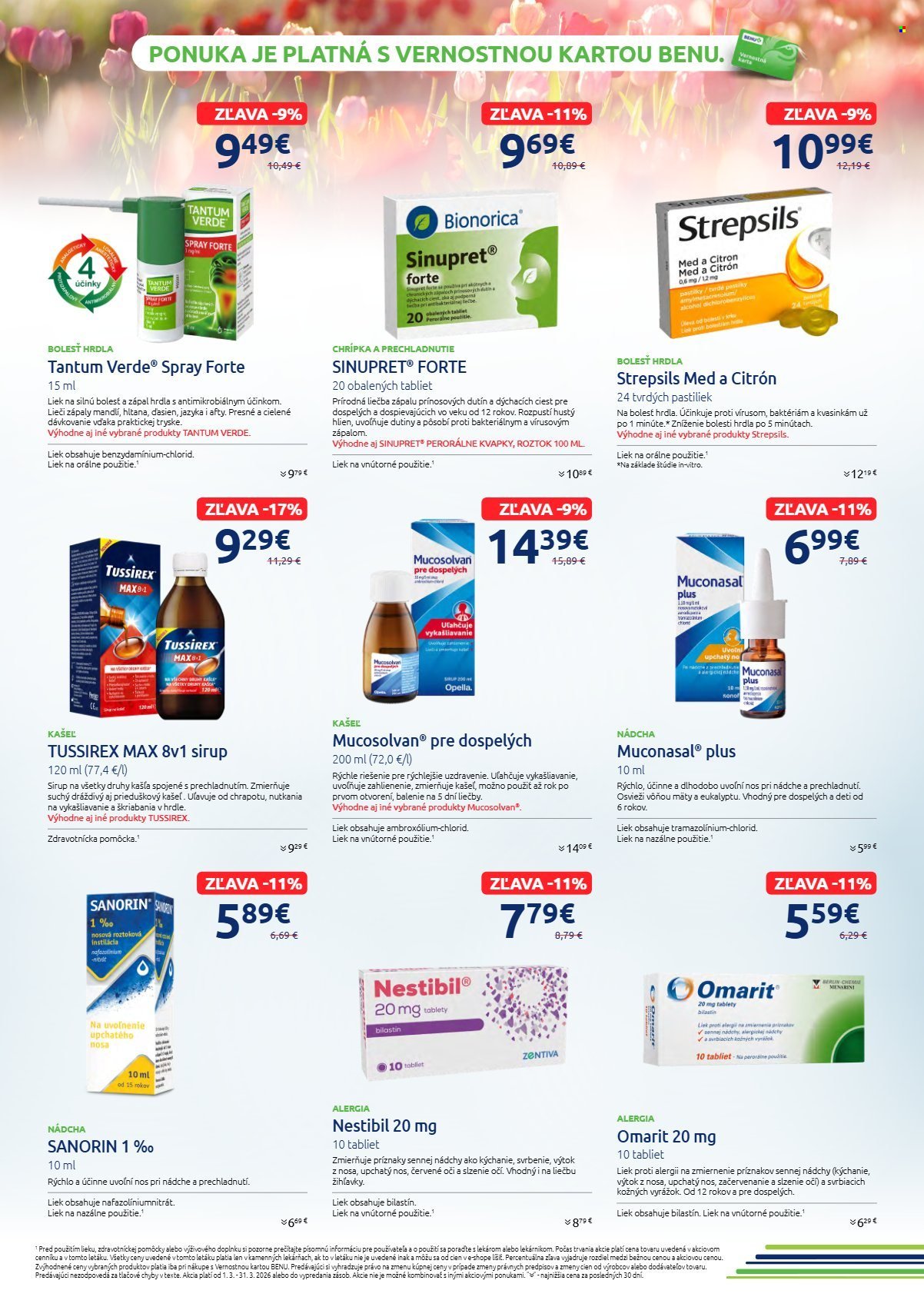 BENU LEKÁREŇ leták - Od nedele 1.3.2026 (2026-03-01 - 2026-03-31) | 3