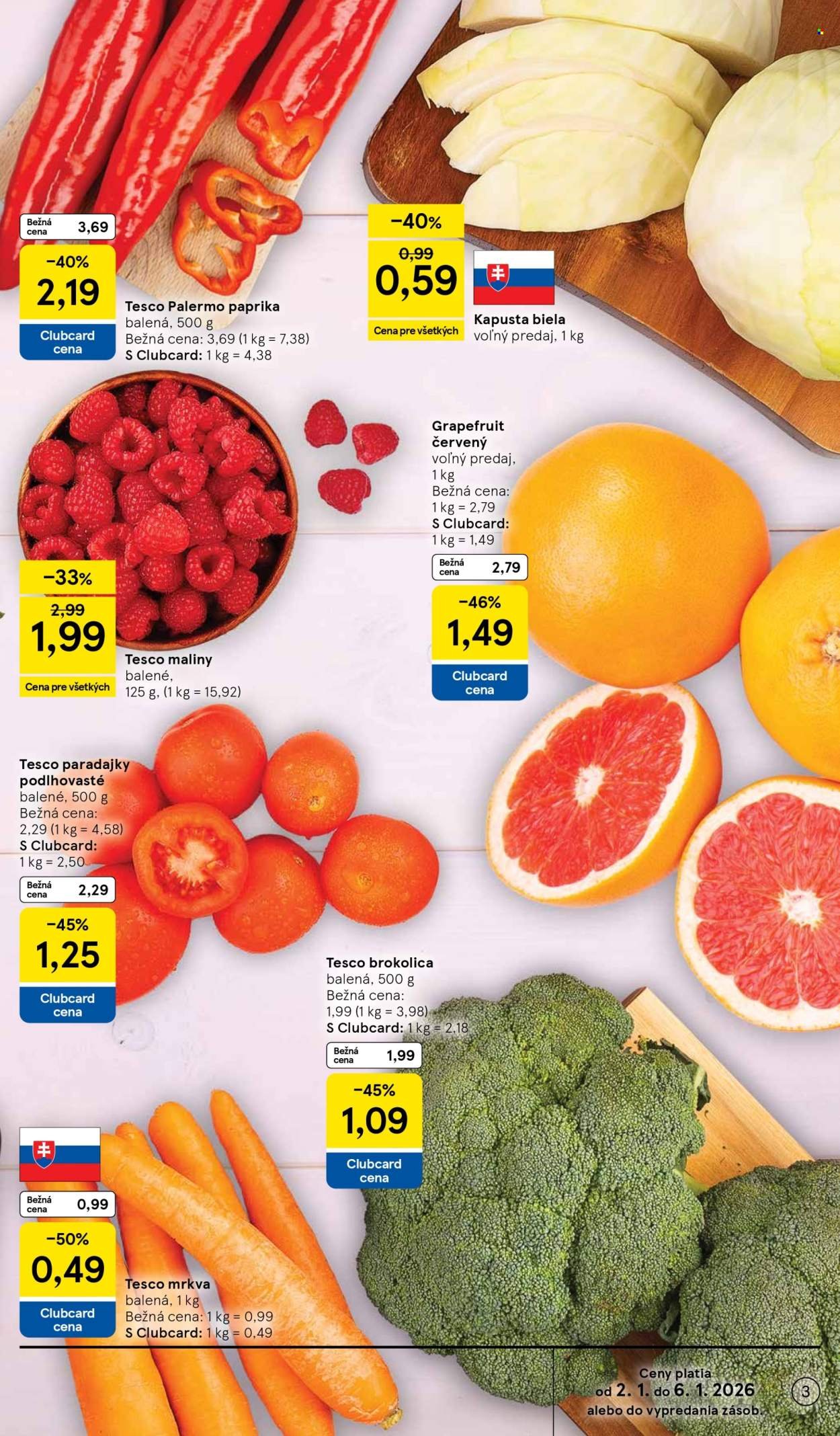 TESCO leták - Od piatka 2.1.2026 (2026-01-02 - 2026-01-06) | 3