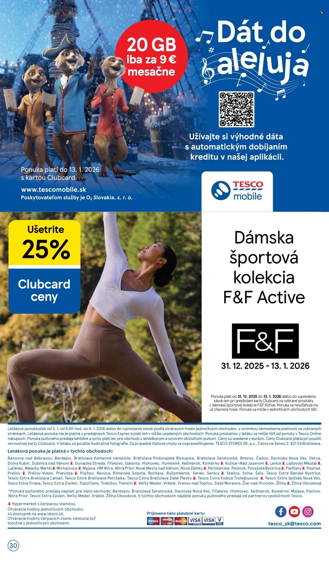 TESCO leták - Od piatka 2.1.2026 (2026-01-02 - 2026-01-06) | 30