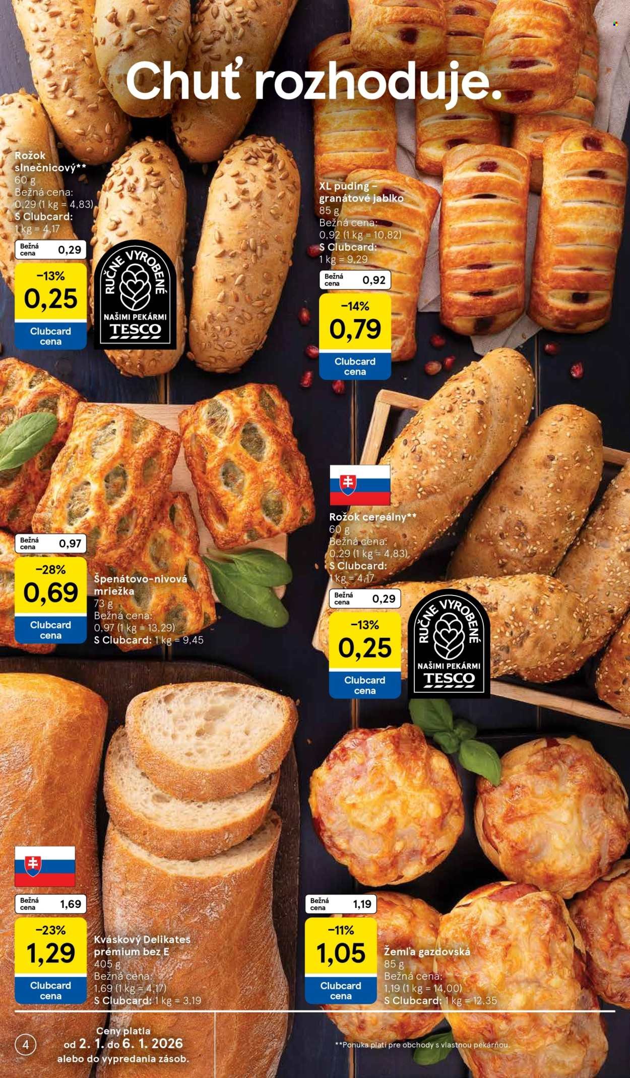 TESCO leták - Od piatka 2.1.2026 (2026-01-02 - 2026-01-06) | 4