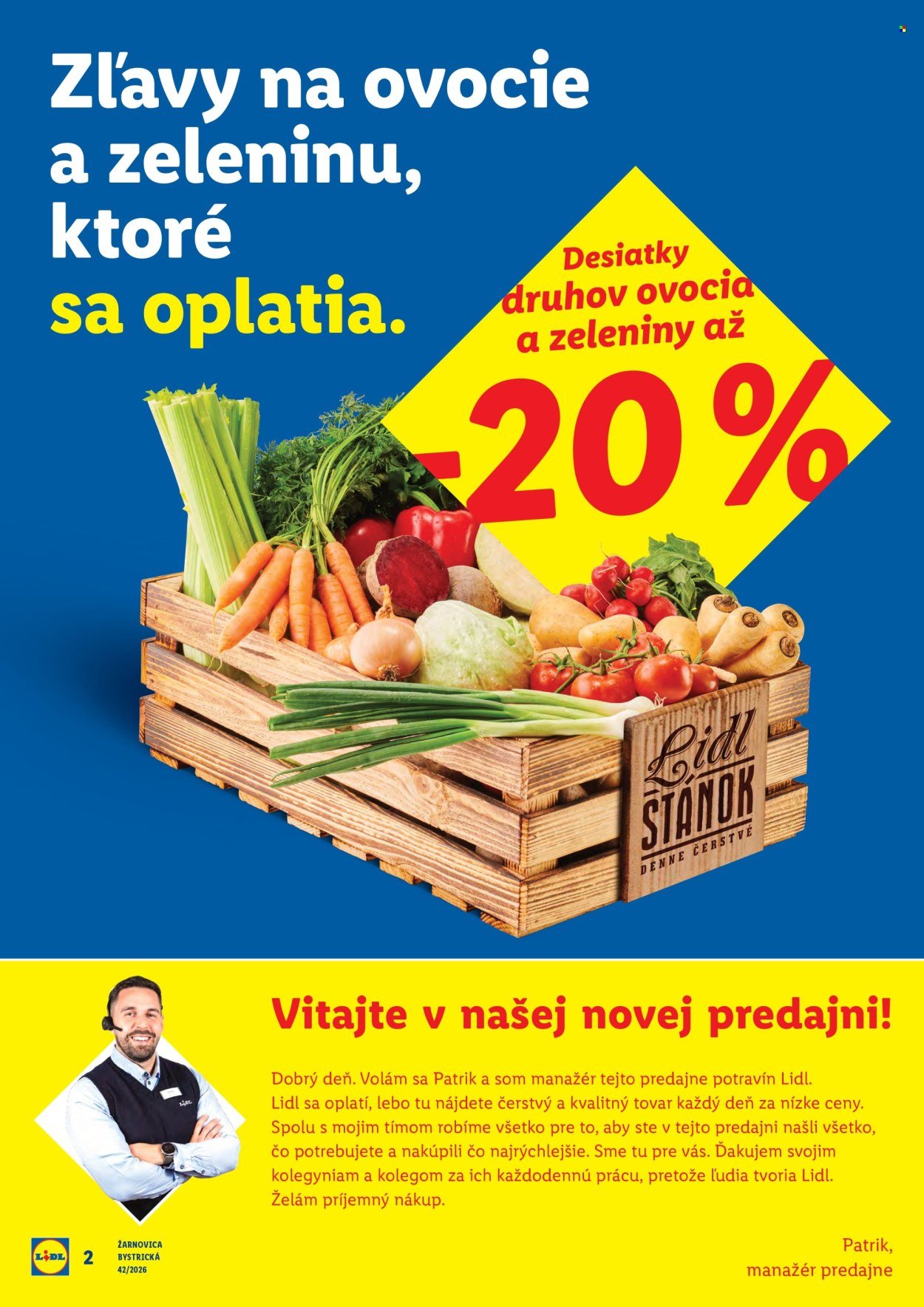 LIDL leták - Nová predajňa Žarnovica