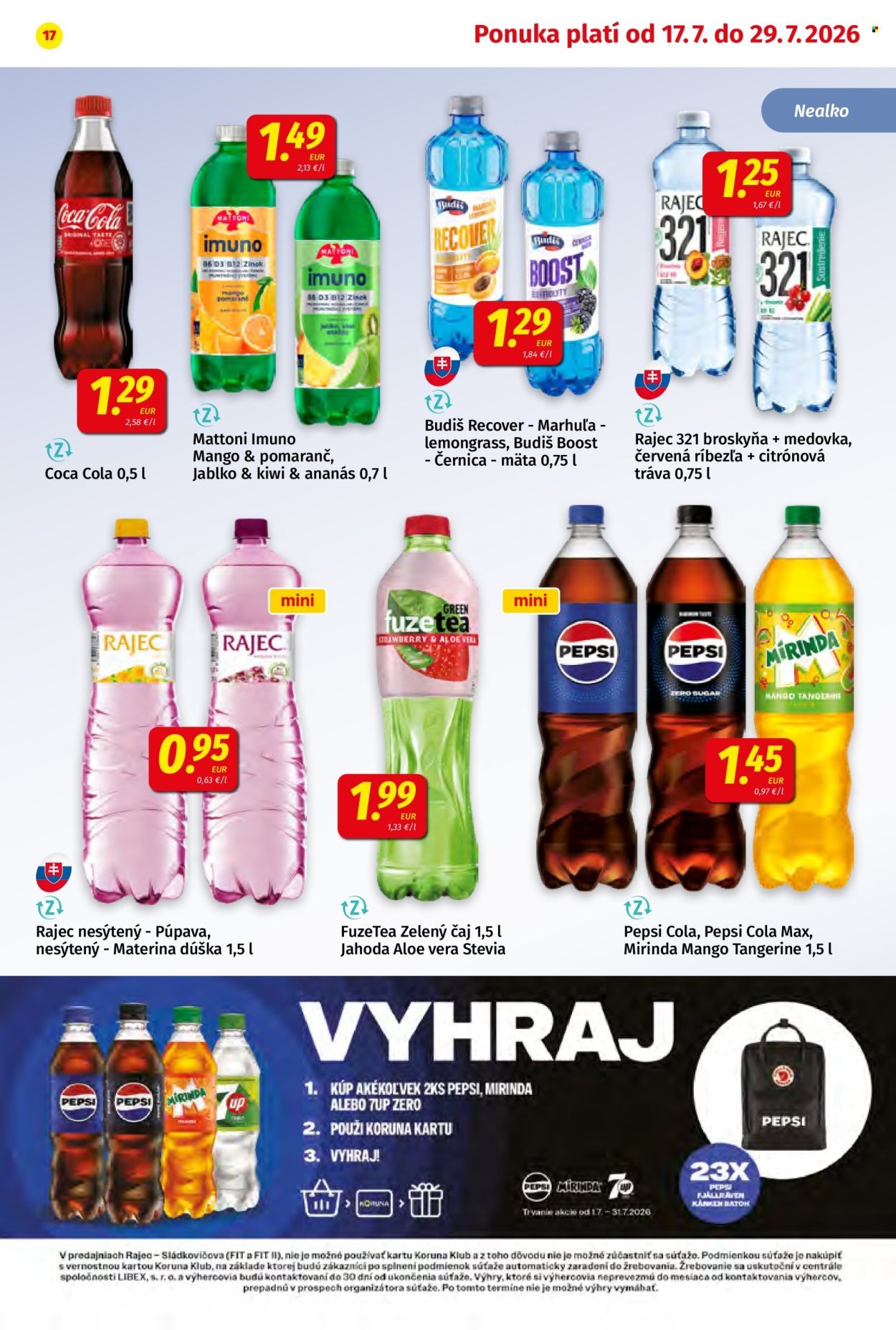 POTRAVINY KORUNA leták - Od piatka 17.7.2026