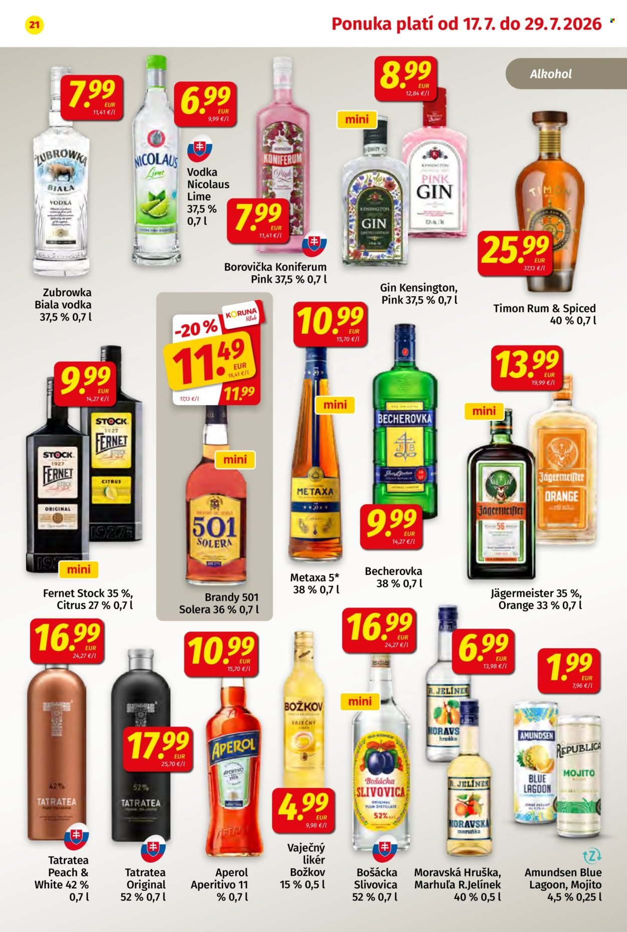 POTRAVINY KORUNA leták - Od piatka 17.7.2026