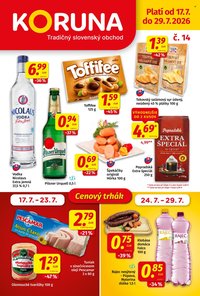 POTRAVINY KORUNA leták - Od piatka 17.7.2026
