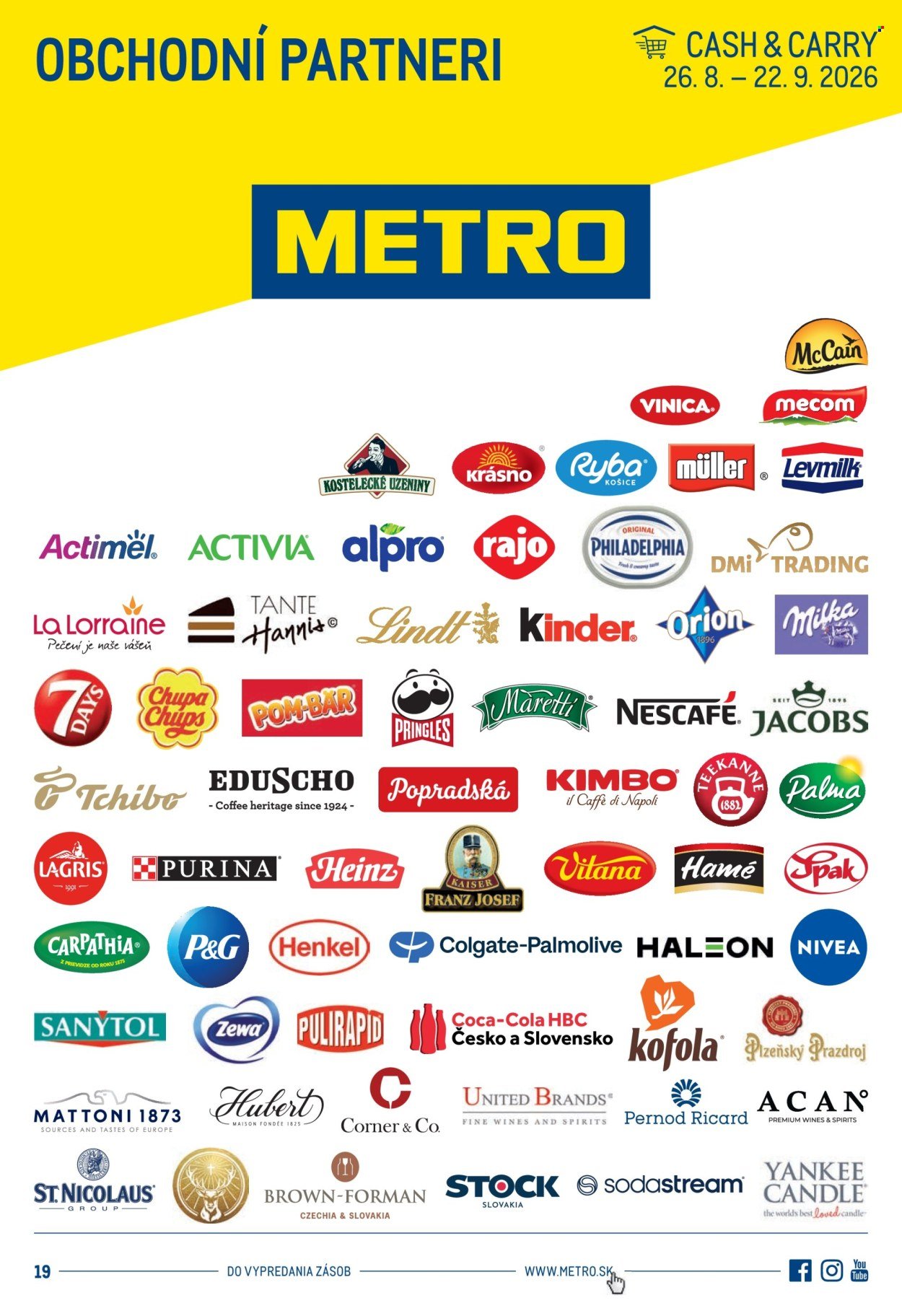 METRO leták - Obchodní partneri