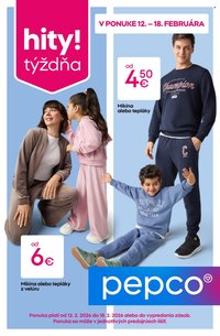 PEPCO leták - Teplakové súpravy pre celú rodinu (2026-02-12 - 2026-02-18)