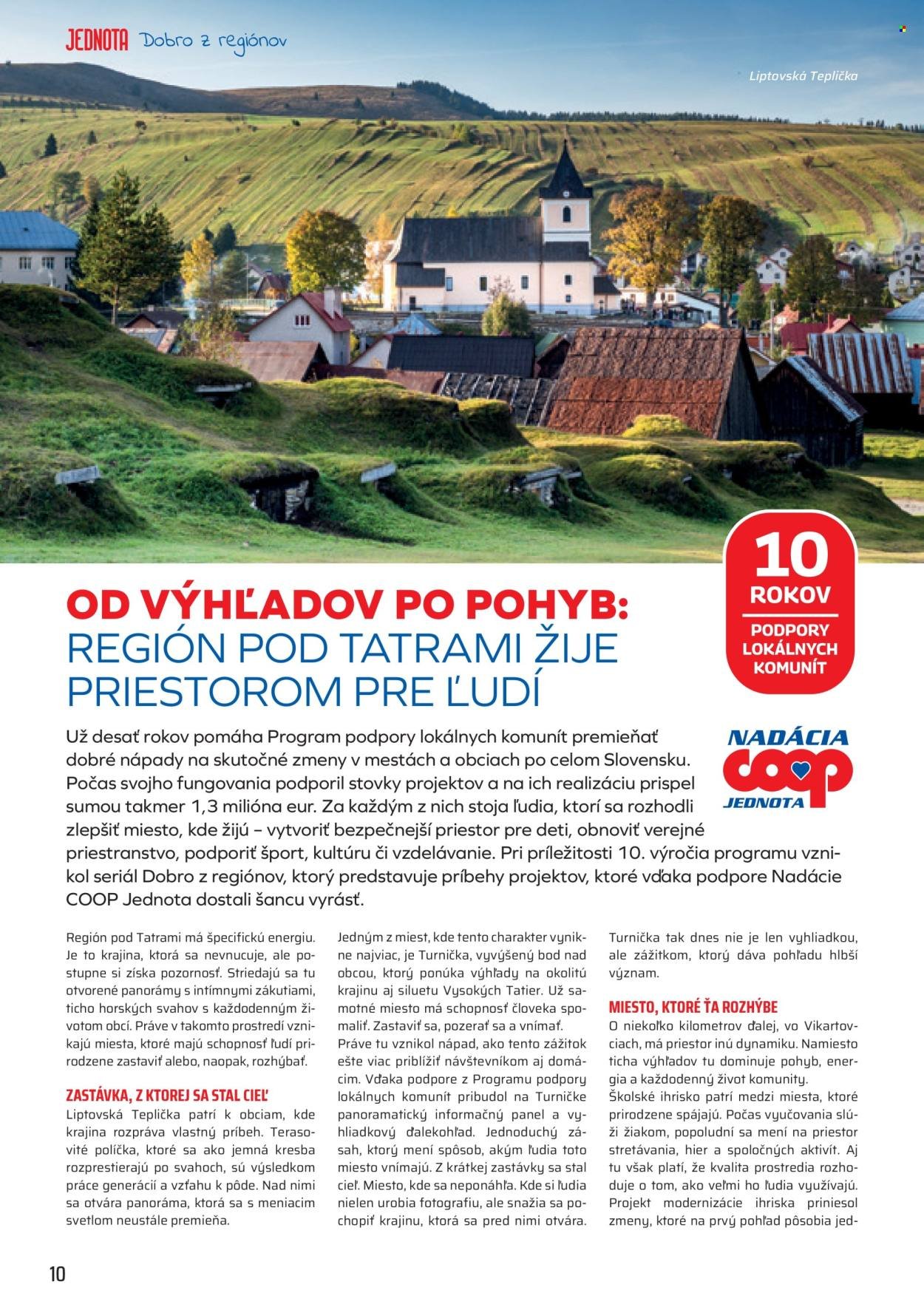 COOP JEDNOTA leták - Od pondelka 1.6.2026