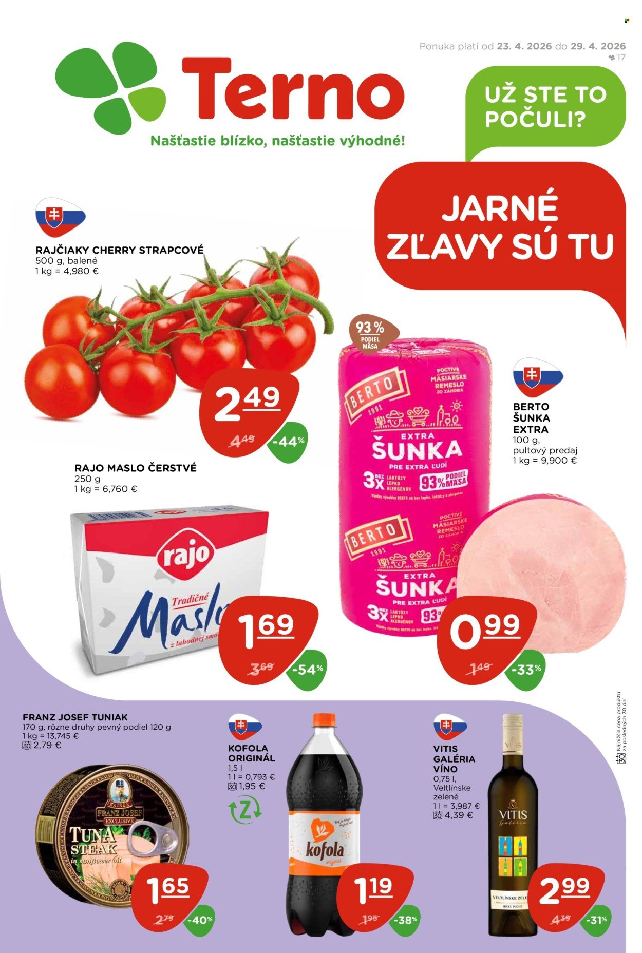 TERNO leták - Od štvrtka 23.4.2026 (2026-04-23 - 2026-04-29) | 1