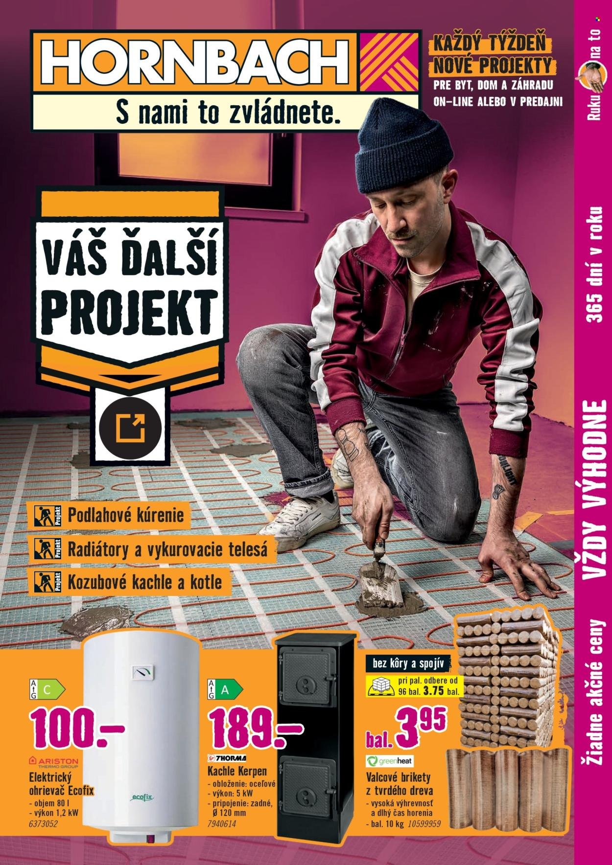 HORNBACH leták - Váš ďalší projekt - Kúrenie