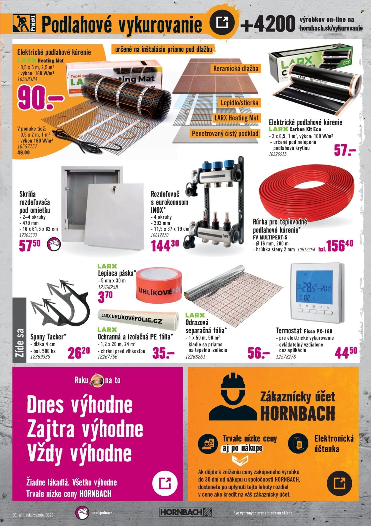 HORNBACH leták - Váš ďalší projekt - Kúrenie