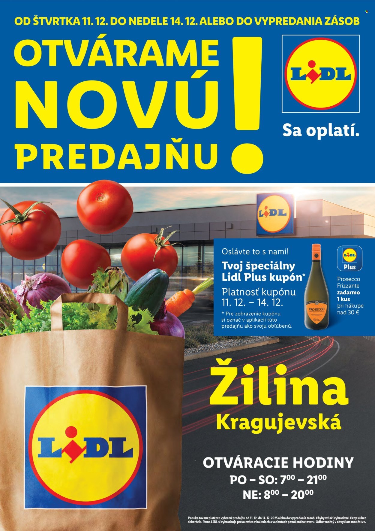LIDL leták - Nová predajňa v Žiline (2025-12-11 - 2025-12-14) | 1
