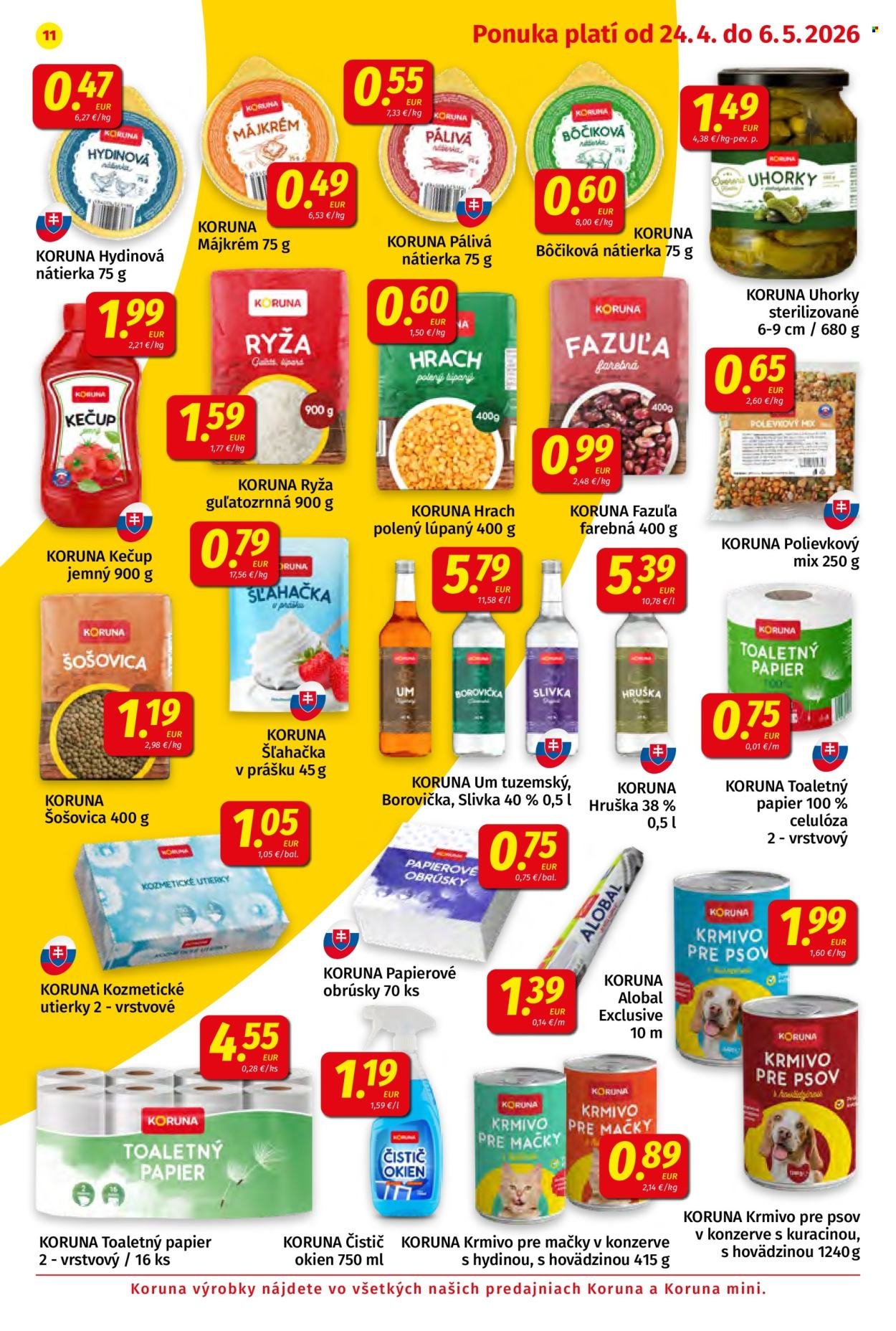 POTRAVINY KORUNA leták - Od piatka 24.4.2026 (2026-04-24 - 2026-05-06) | 11