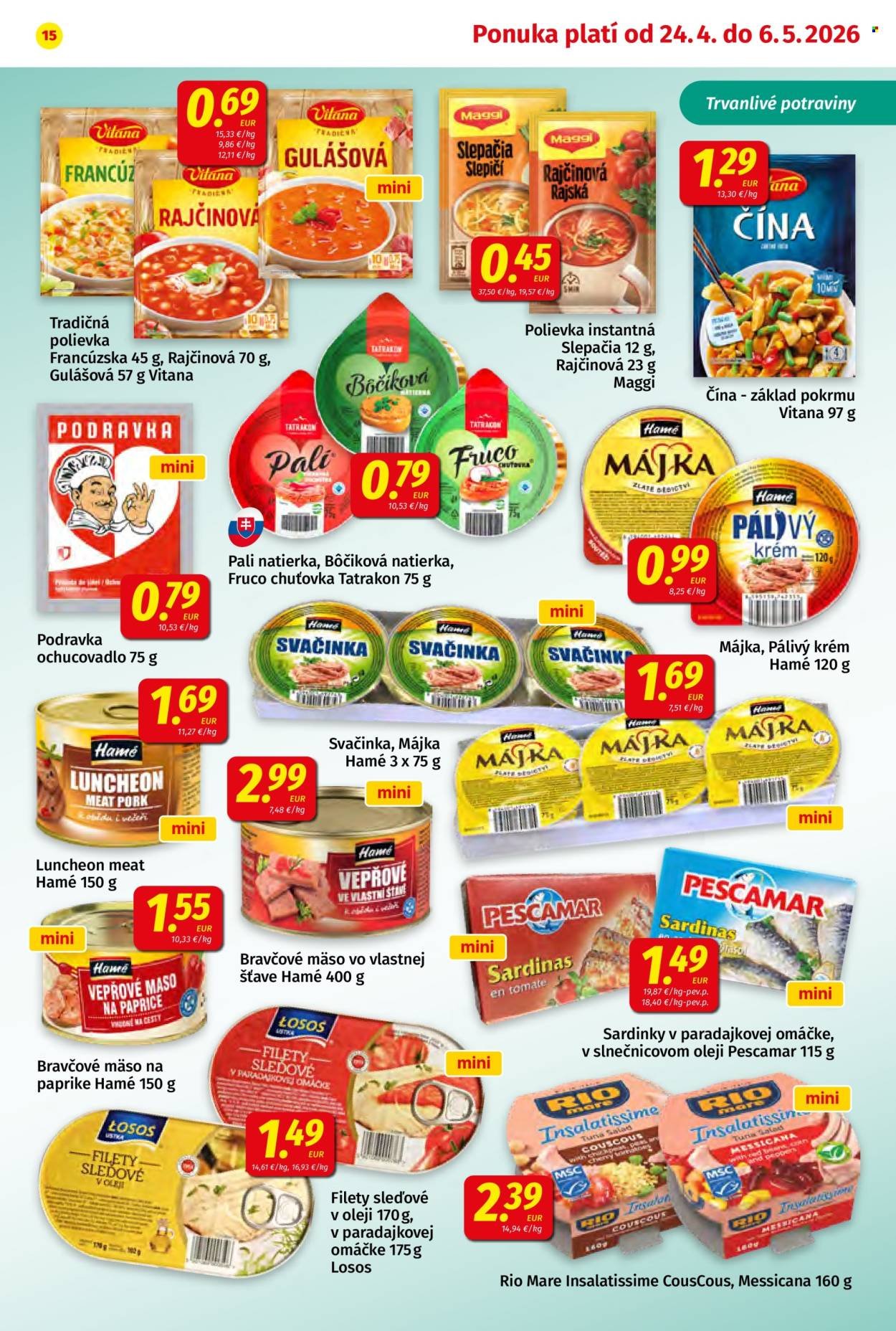 POTRAVINY KORUNA leták - Od piatka 24.4.2026 (2026-04-24 - 2026-05-06) | 15