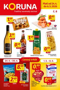 POTRAVINY KORUNA leták - Od piatka 24.4.2026 (2026-04-24 - 2026-05-06)