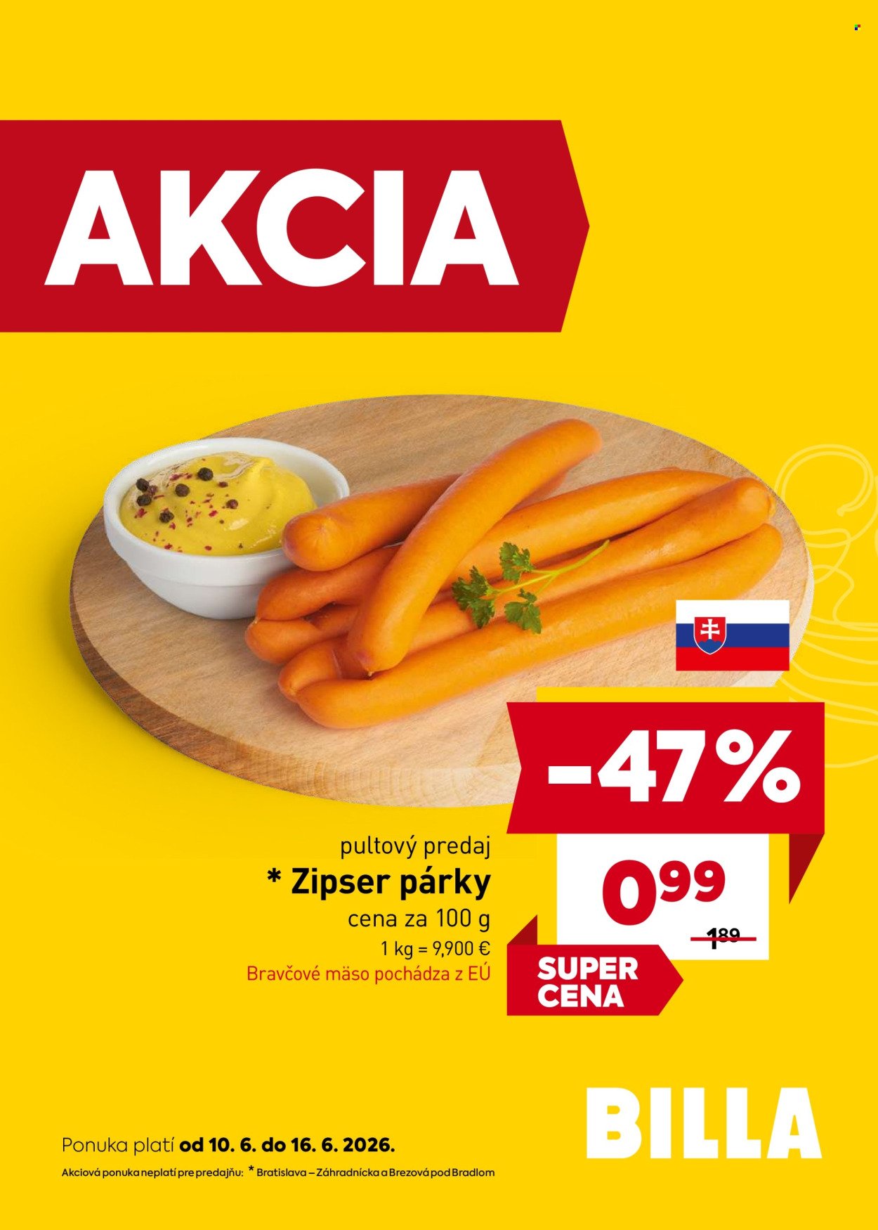 BILLA leták - Od stredy 10.6.2026