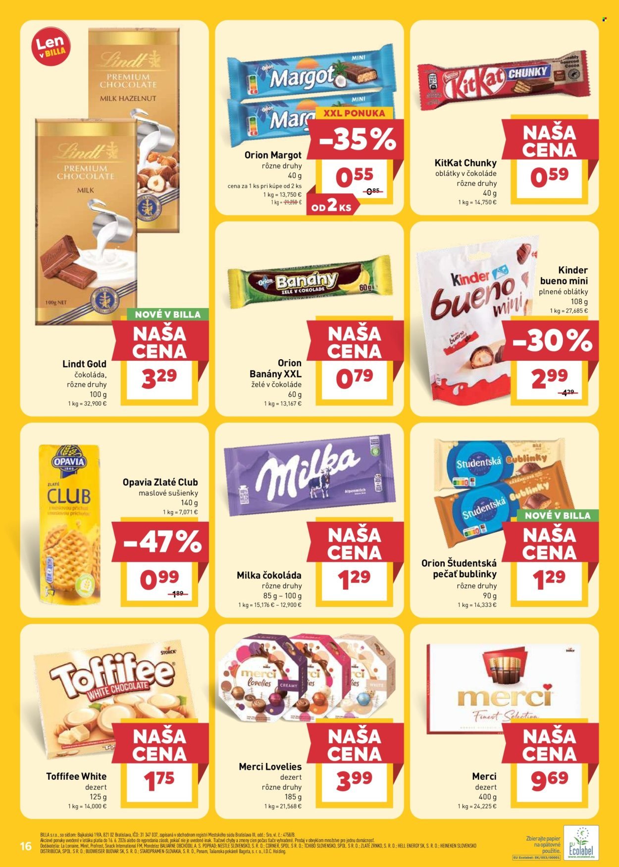 BILLA leták - Od stredy 10.6.2026