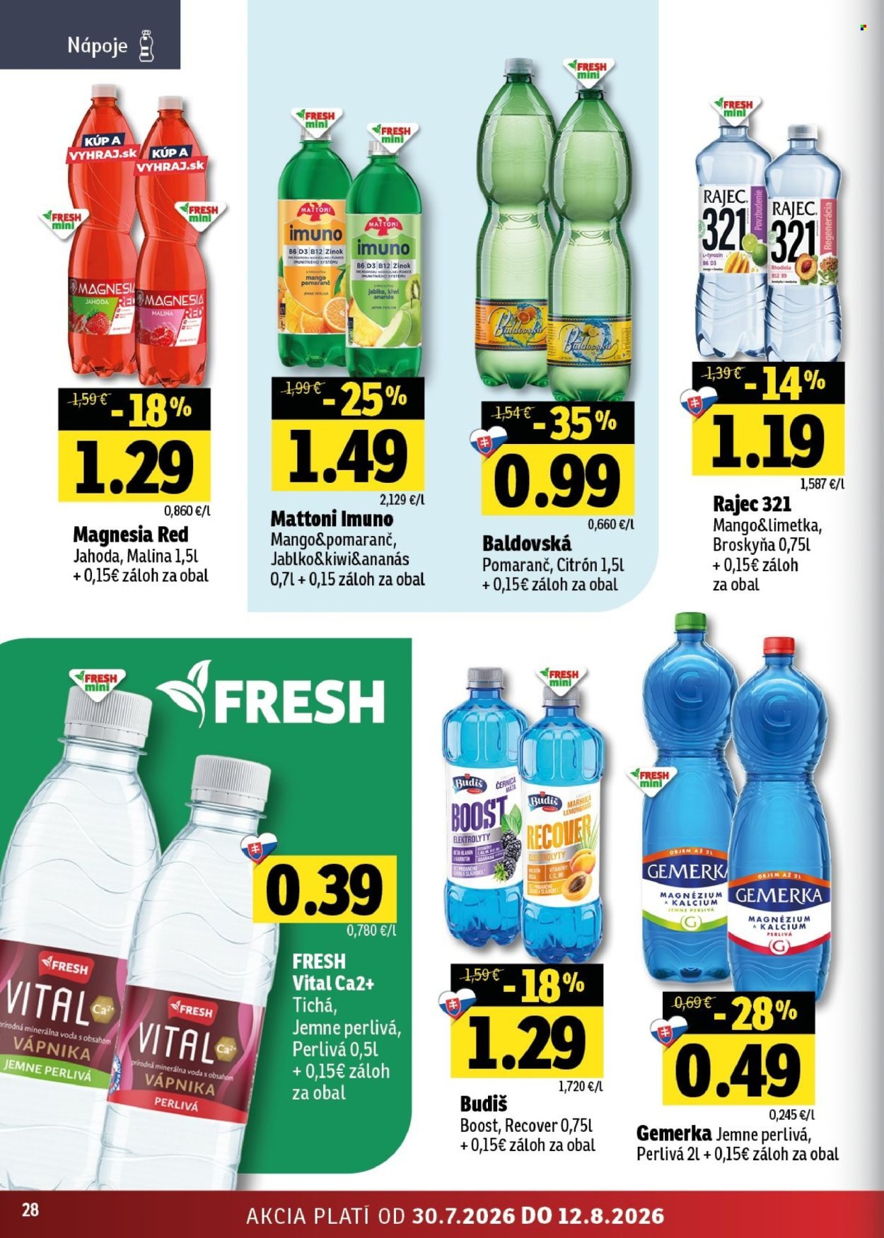 FRESH leták - Stredné a západné Slovensko