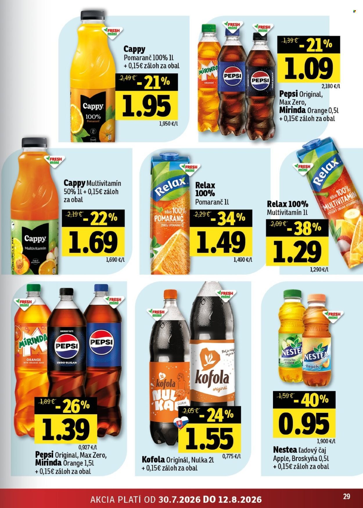 FRESH leták - Stredné a západné Slovensko