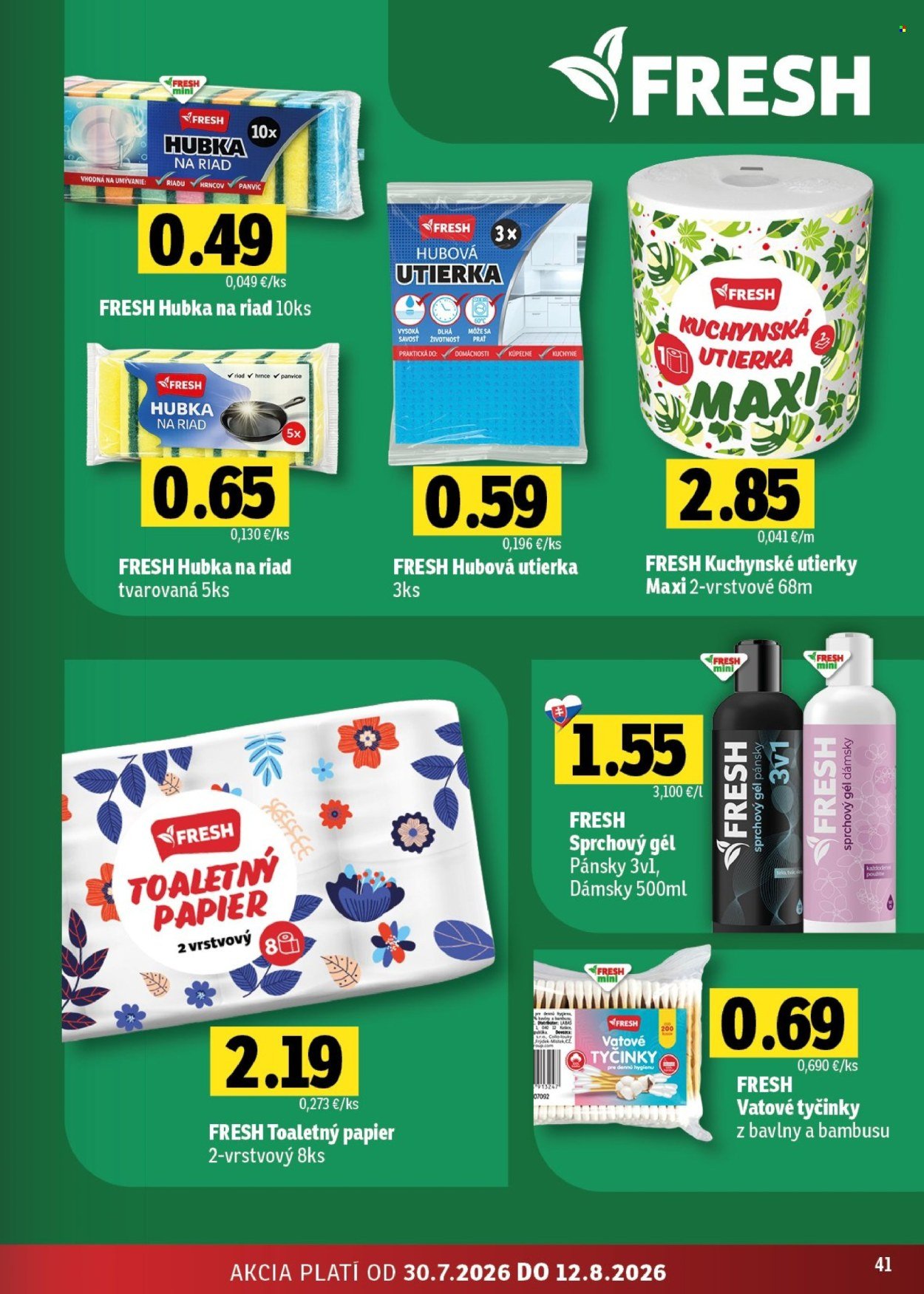 FRESH leták - Stredné a západné Slovensko
