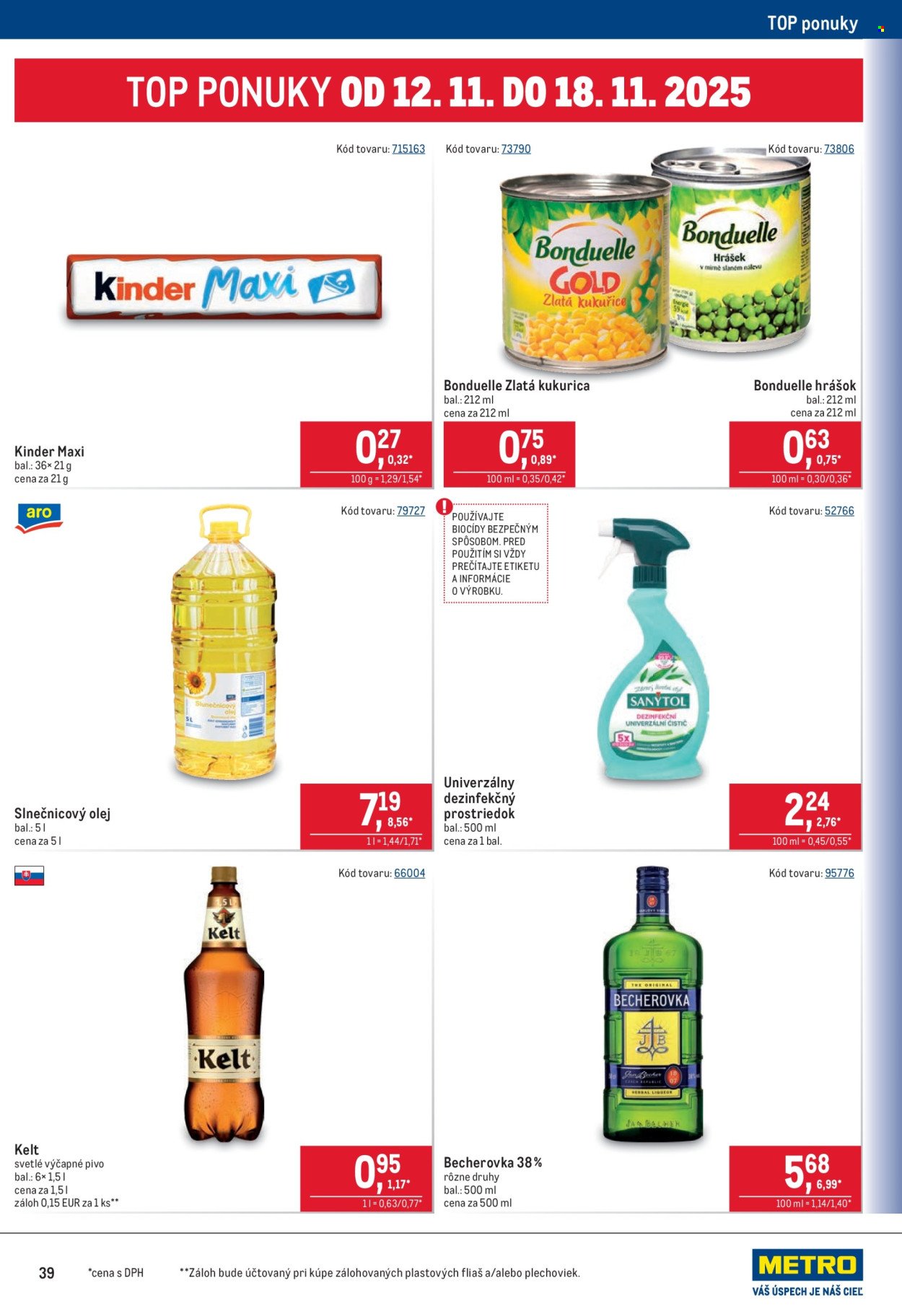 METRO leták - Maloobchod (2025-11-05 - 2025-11-18) | 39