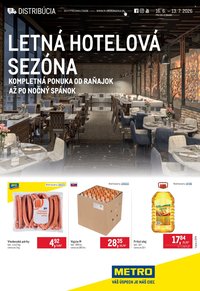 METRO leták - Letná hotelová sezóna distribúcia