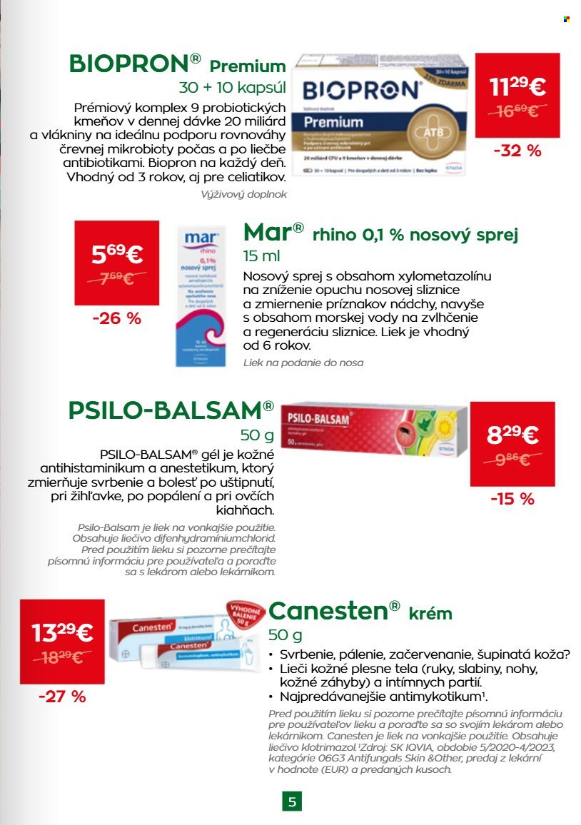 SCHNEIDER LEKÁREŇ leták - Od stredy 1.7.2026