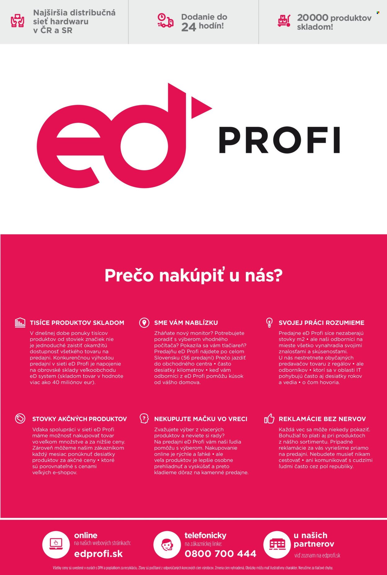 ED PROFI leták - S nami je príprava na leto hracka