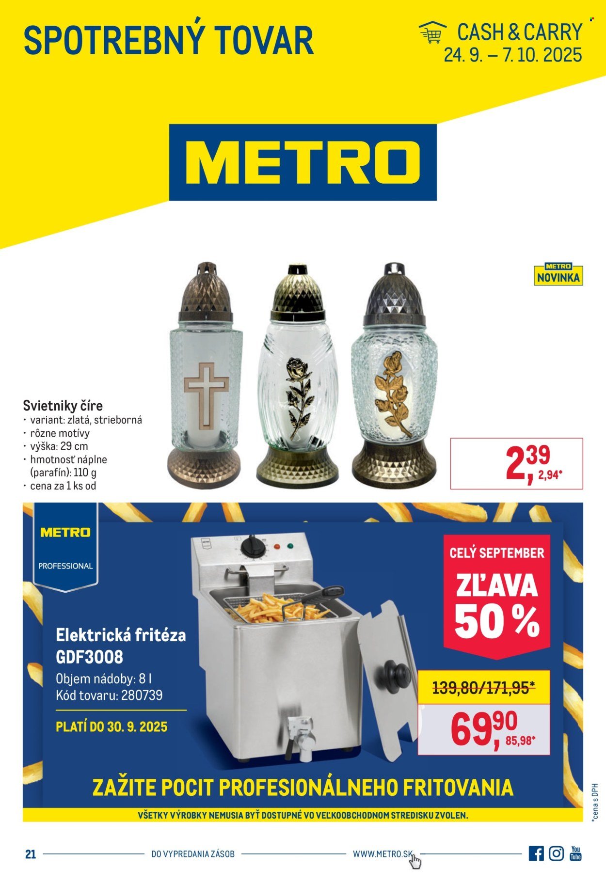 METRO leták - Spotrebný tovar (2025-09-24 - 2025-10-07) | 1