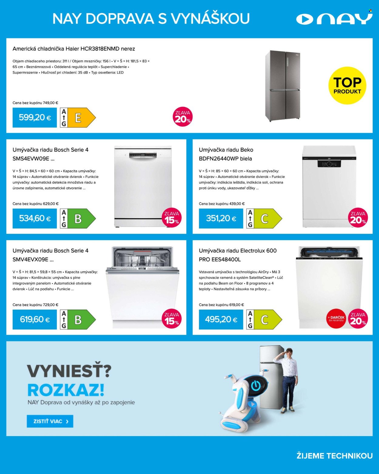 NAY ELEKTRODOM leták - Od pondelka 20.7.2026