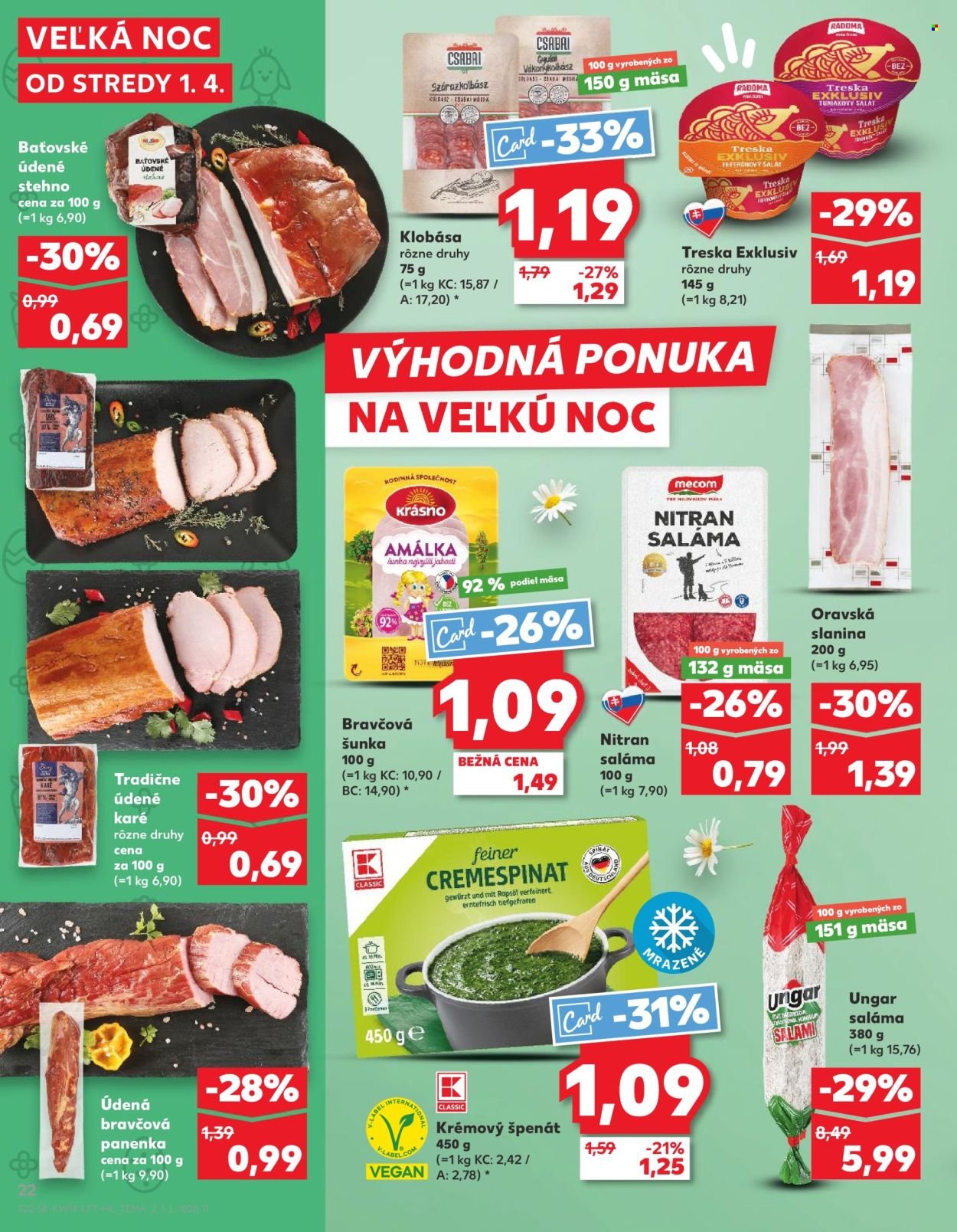 KAUFLAND leták - Od stredy 1.4.2026 (2026-04-01 - 2026-04-08) | 22