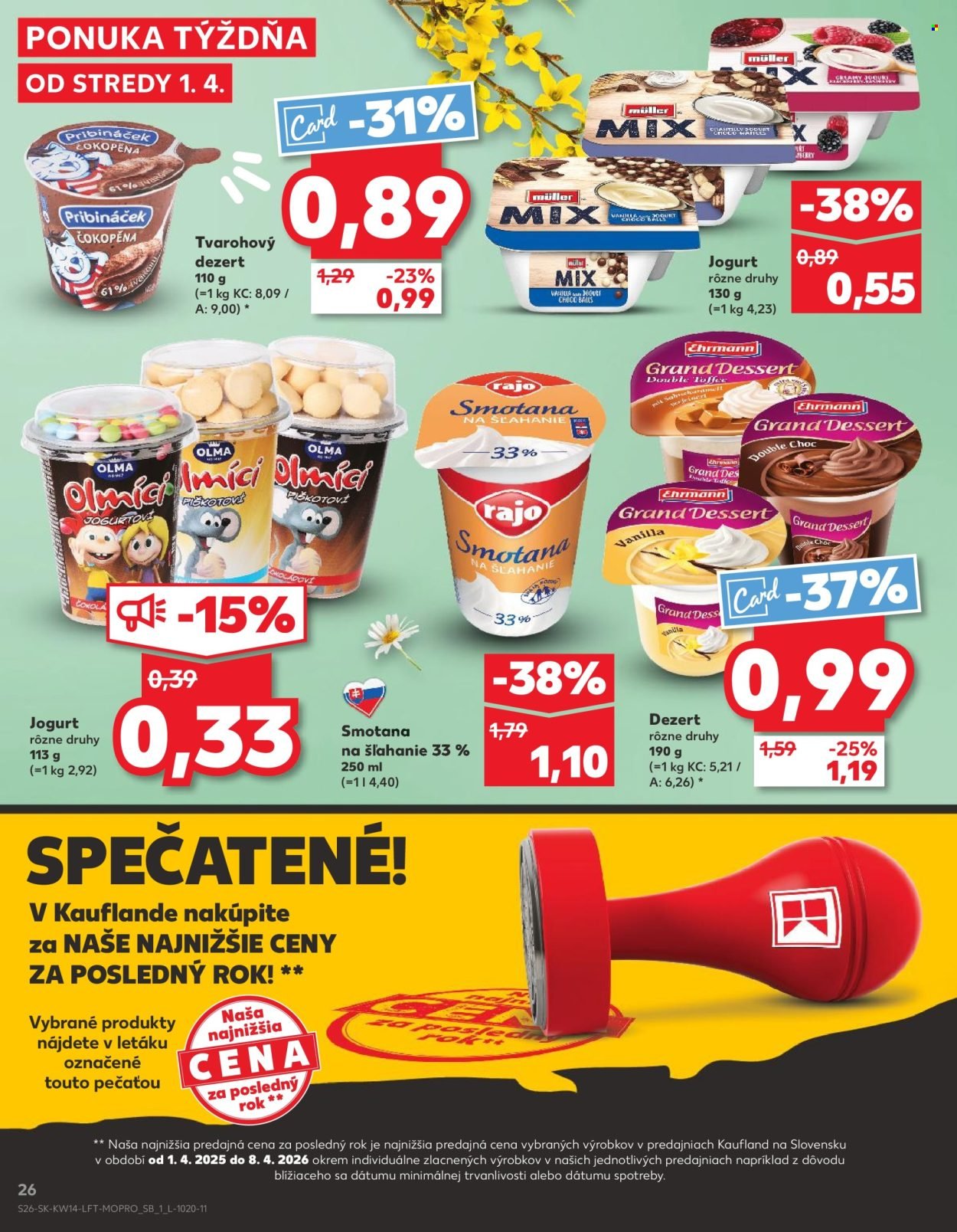 KAUFLAND leták - Od stredy 1.4.2026 (2026-04-01 - 2026-04-08) | 26