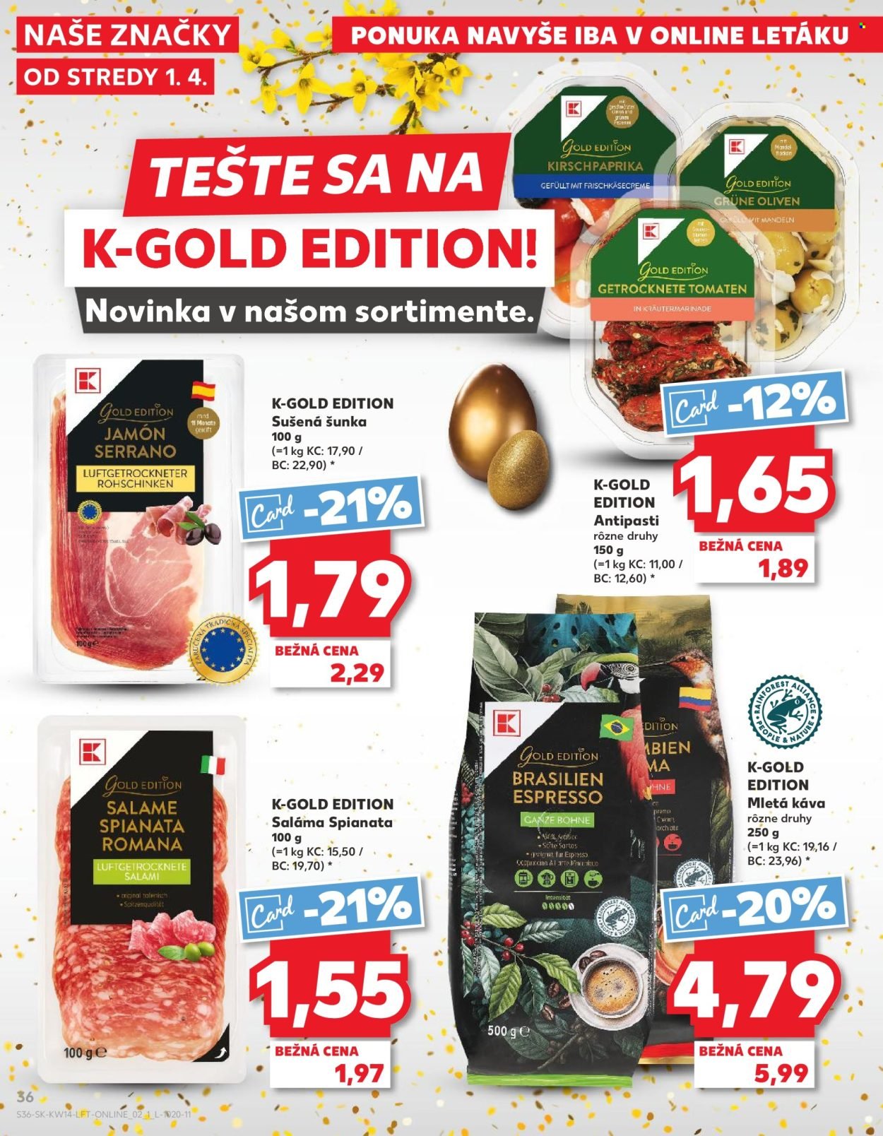 KAUFLAND leták - Od stredy 1.4.2026 (2026-04-01 - 2026-04-08) | 36