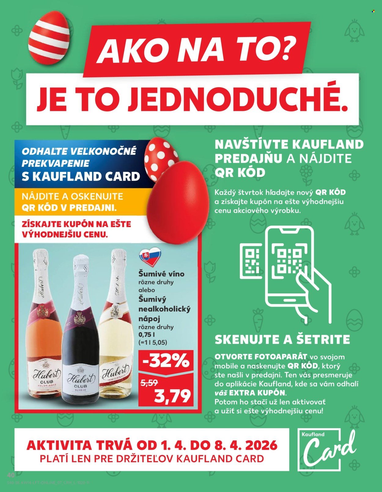 KAUFLAND leták - Od stredy 1.4.2026 (2026-04-01 - 2026-04-08) | 40