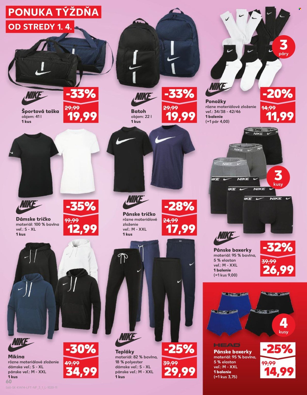 KAUFLAND leták - Od stredy 1.4.2026 (2026-04-01 - 2026-04-08) | 60