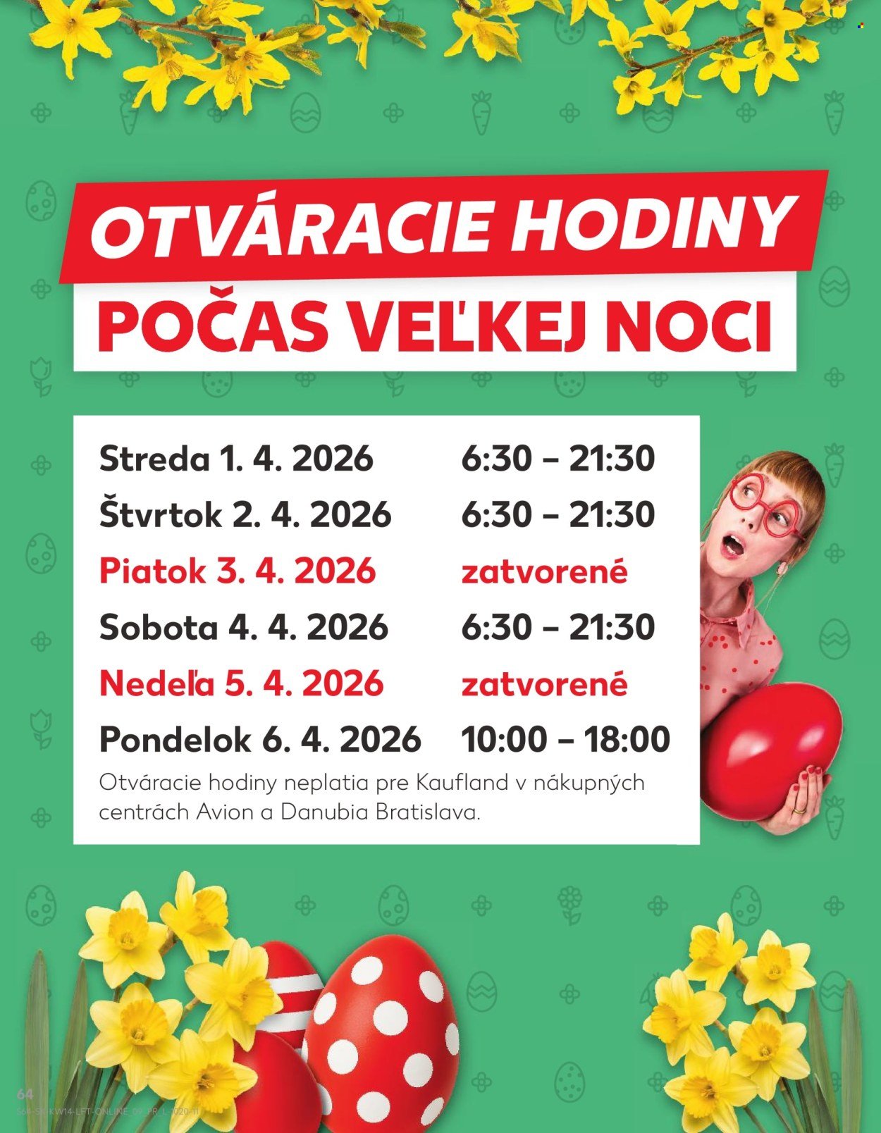 KAUFLAND leták - Od stredy 1.4.2026 (2026-04-01 - 2026-04-08) | 64