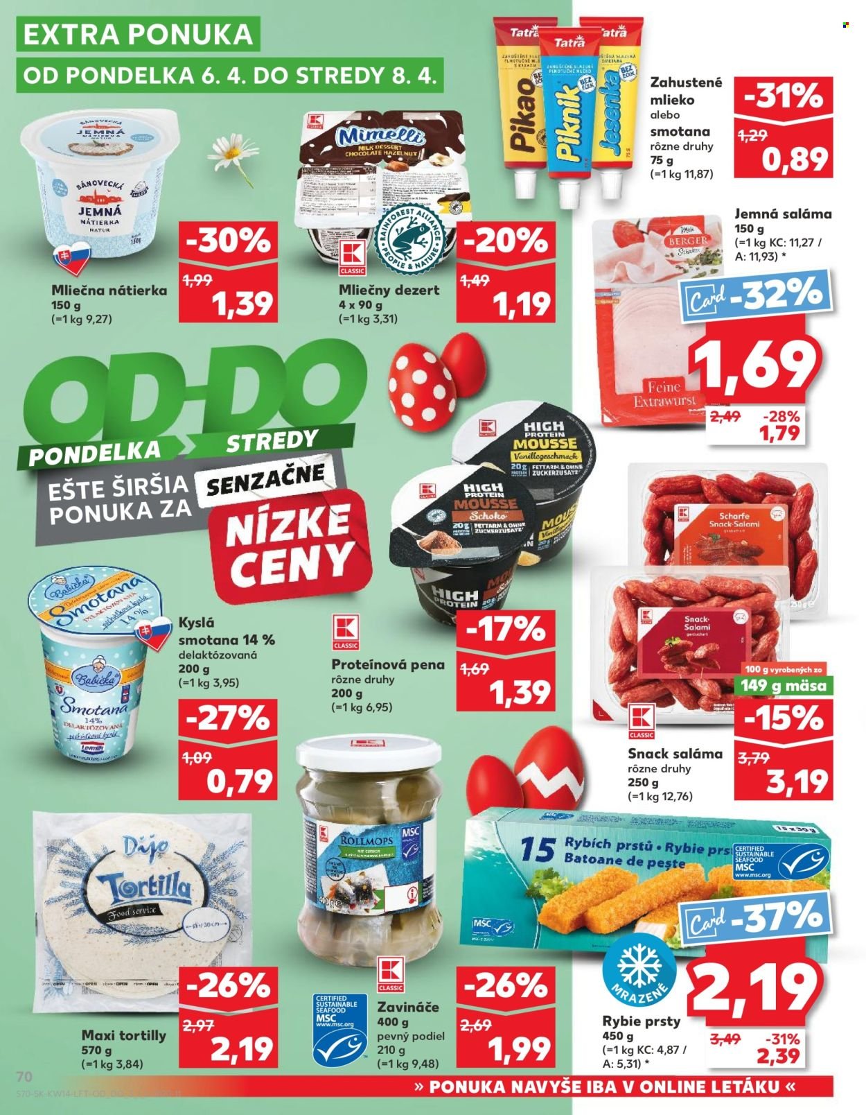 KAUFLAND leták - Od stredy 1.4.2026 (2026-04-01 - 2026-04-08) | 70